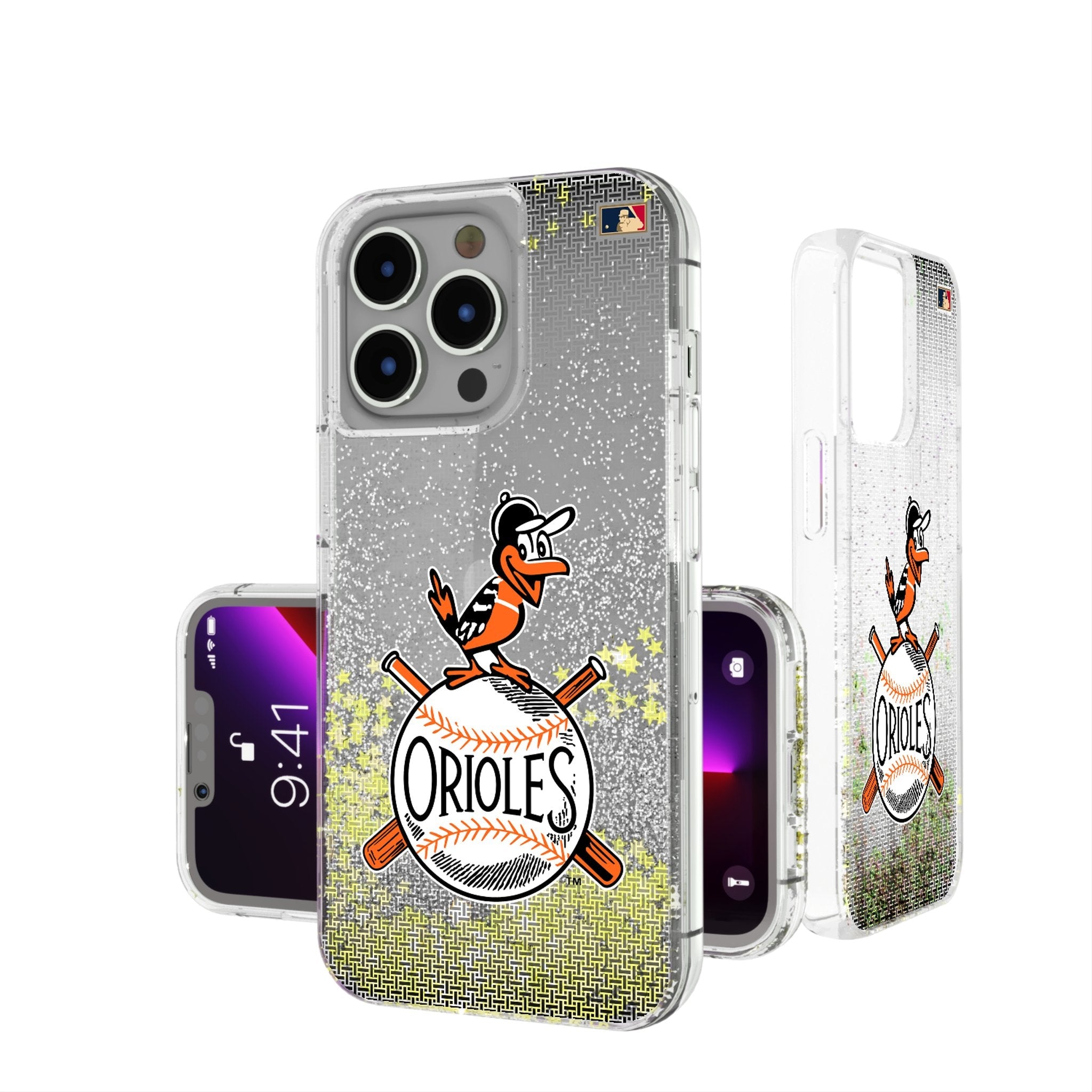 Baltimore Orioles 1954-1963 - Cooperstown Collection Linen Glitter Phone Case