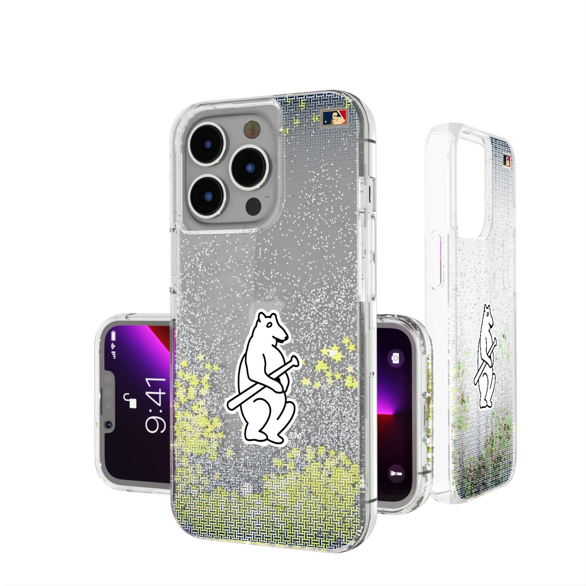 Chicago Cubs 1914 - Cooperstown Collection Linen Glitter Phone Case 1