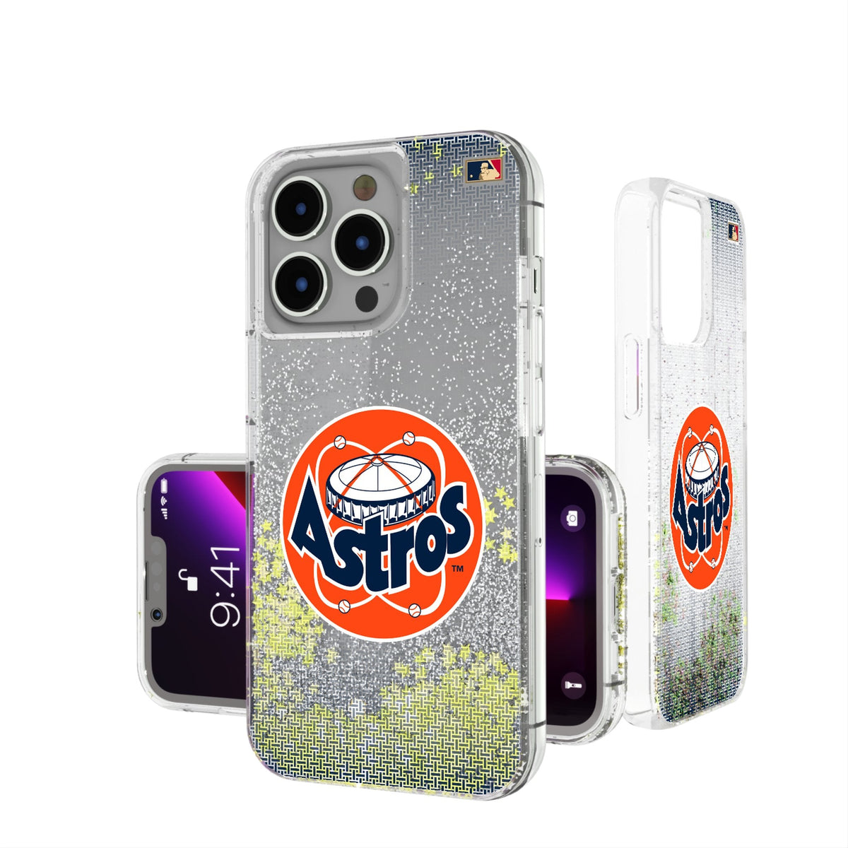 Houston Astros 1977-1993 - Cooperstown Collection Linen Glitter Phone Case 1