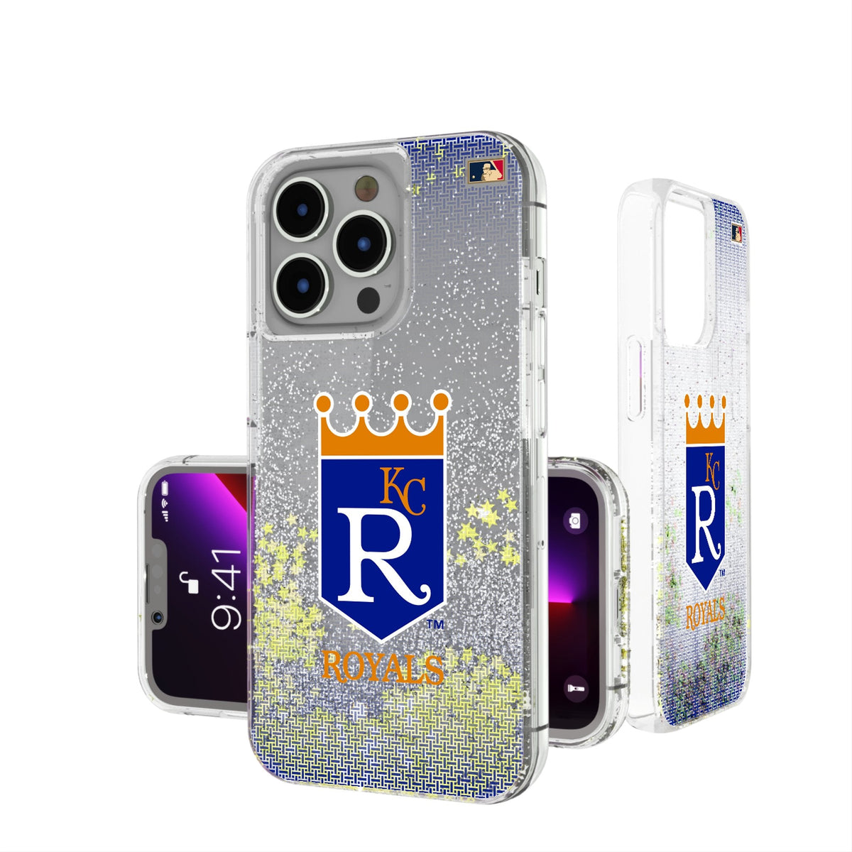 Kansas City Royals 1969-1978 - Cooperstown Collection Linen Glitter Phone Case 1