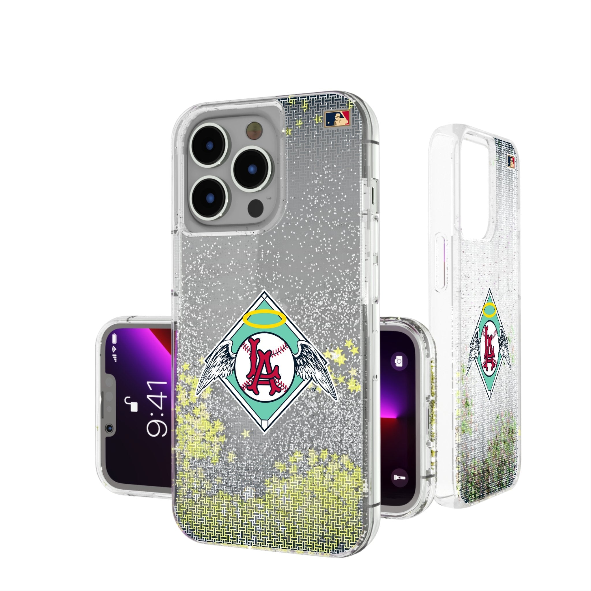 LA Angels 1961-1965 - Cooperstown Collection Linen Glitter Phone Case
