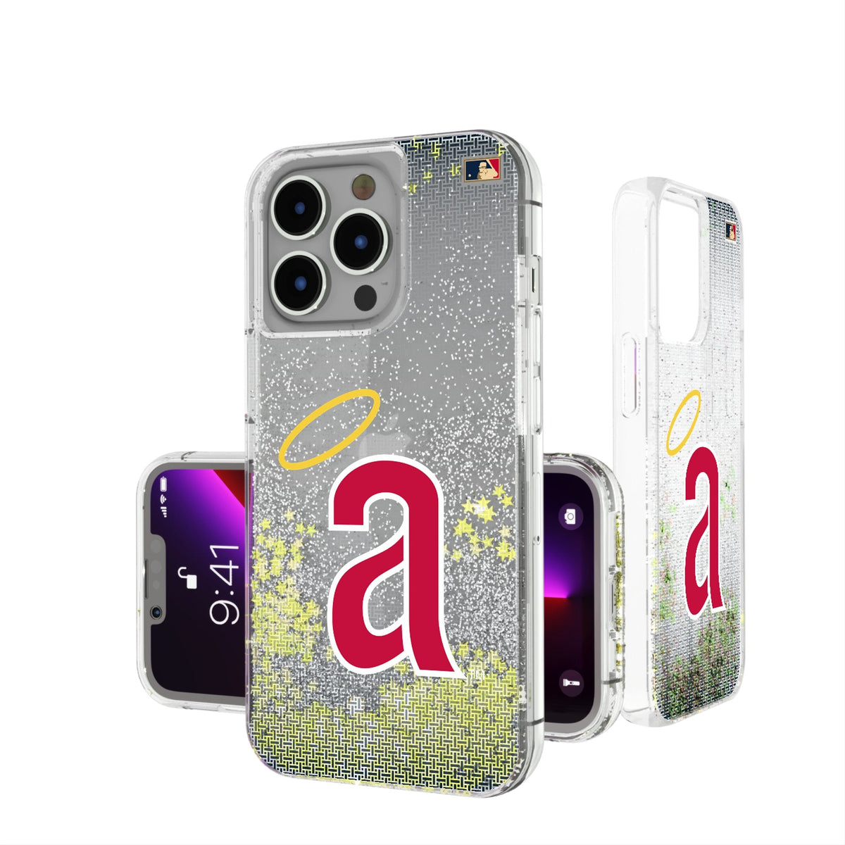 LA Angels 1971 - Cooperstown Collection Linen Glitter Phone Case