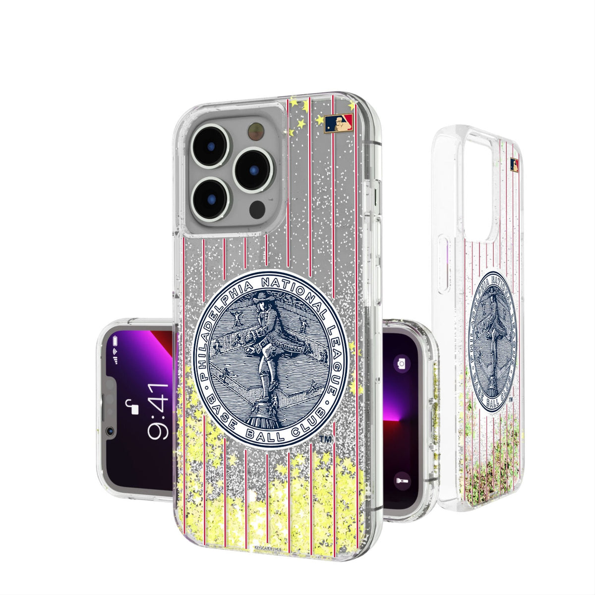 Philadelphia Phillies 1915-1943 - Cooperstown Collection Pinstripe Glitter Phone Case