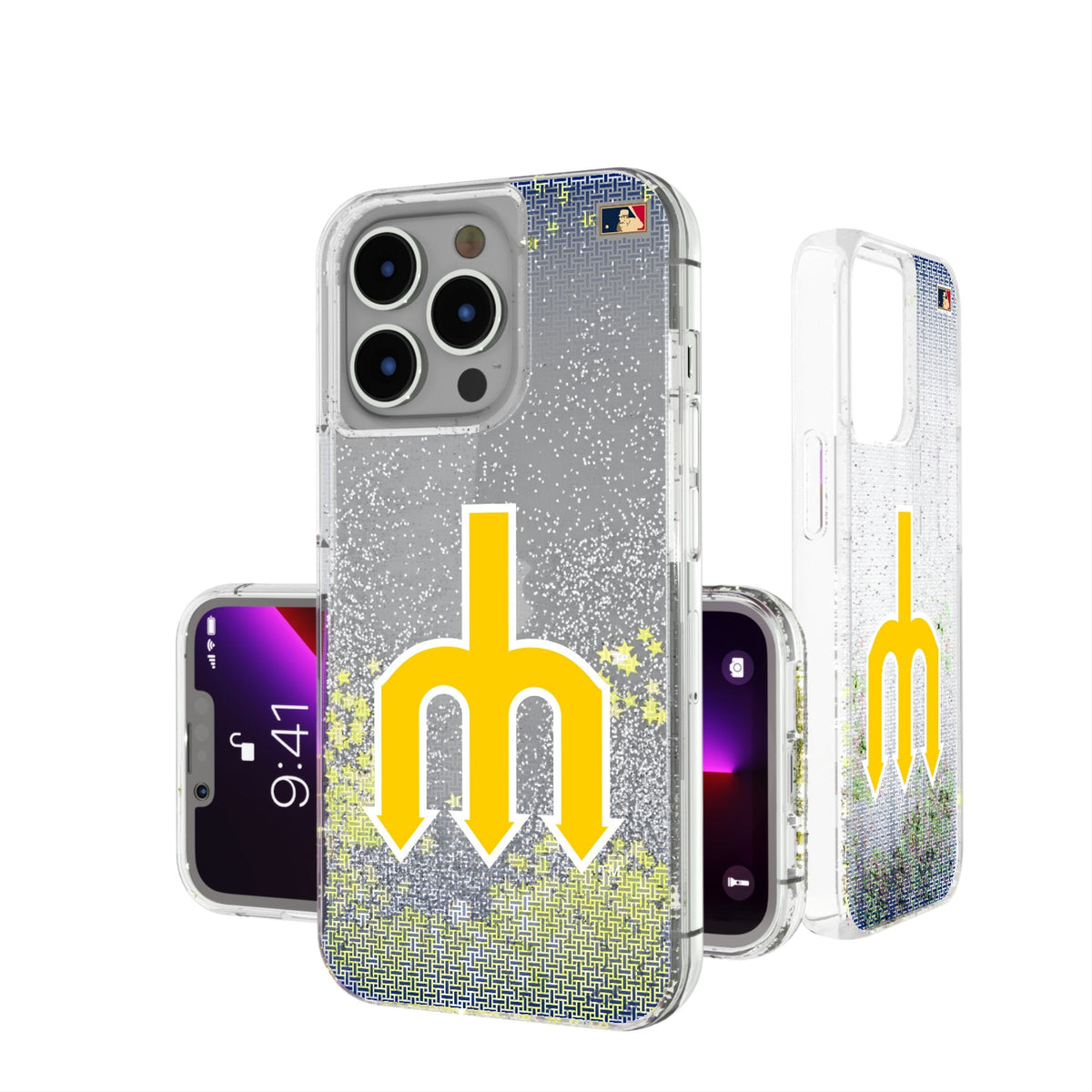 Seattle Mariners 1977-1980 - Cooperstown Collection Linen Glitter Phone Case 1