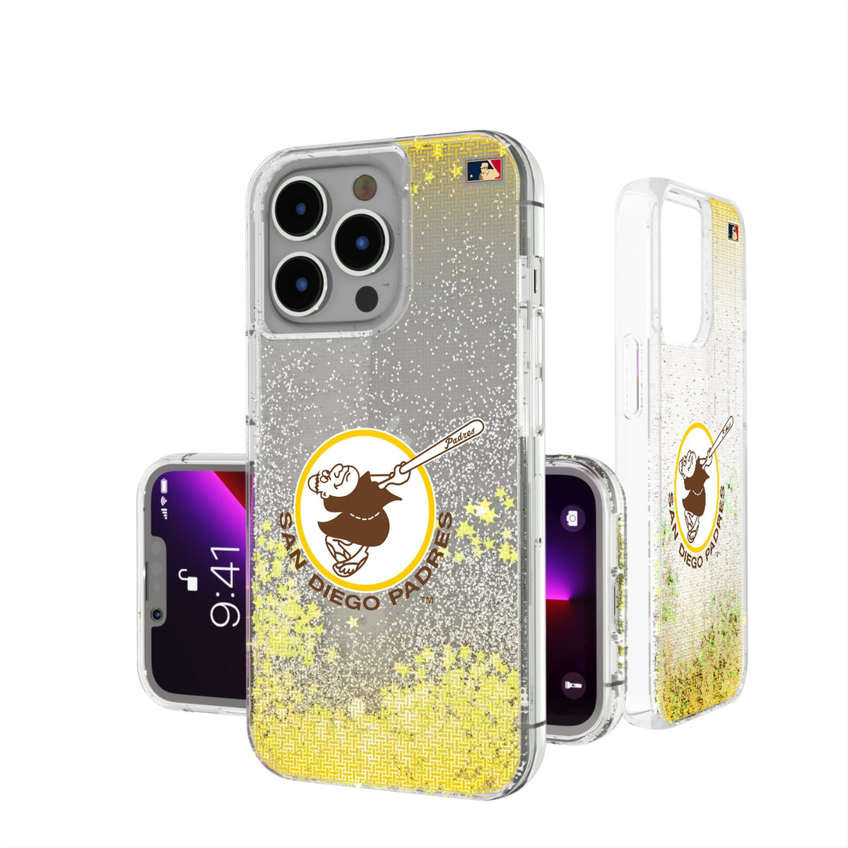 San Diego Padres 1969-1984 - Cooperstown Collection Linen Glitter Phone Case