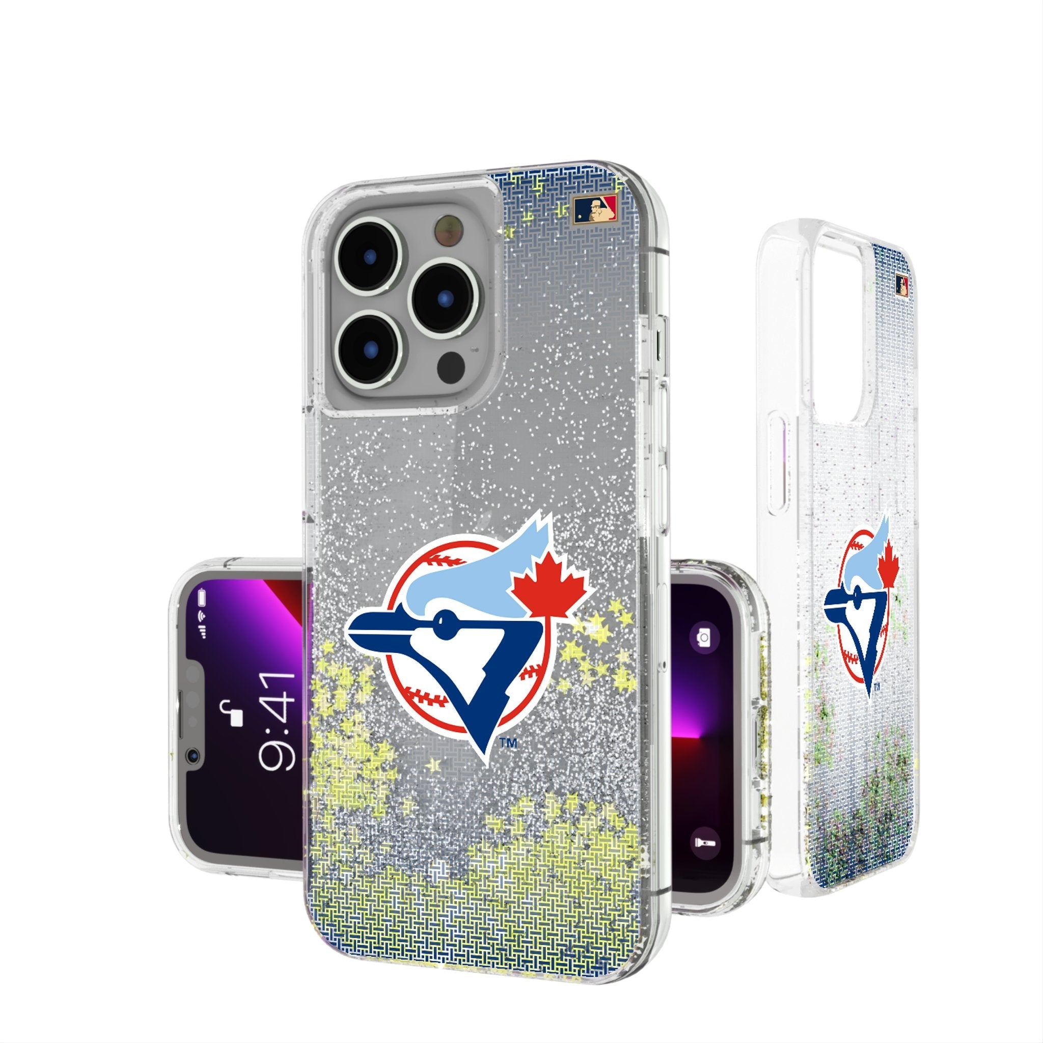 Toronto Blue Jays 1977-1988 - Cooperstown Collection Linen Glitter Phone Case 1