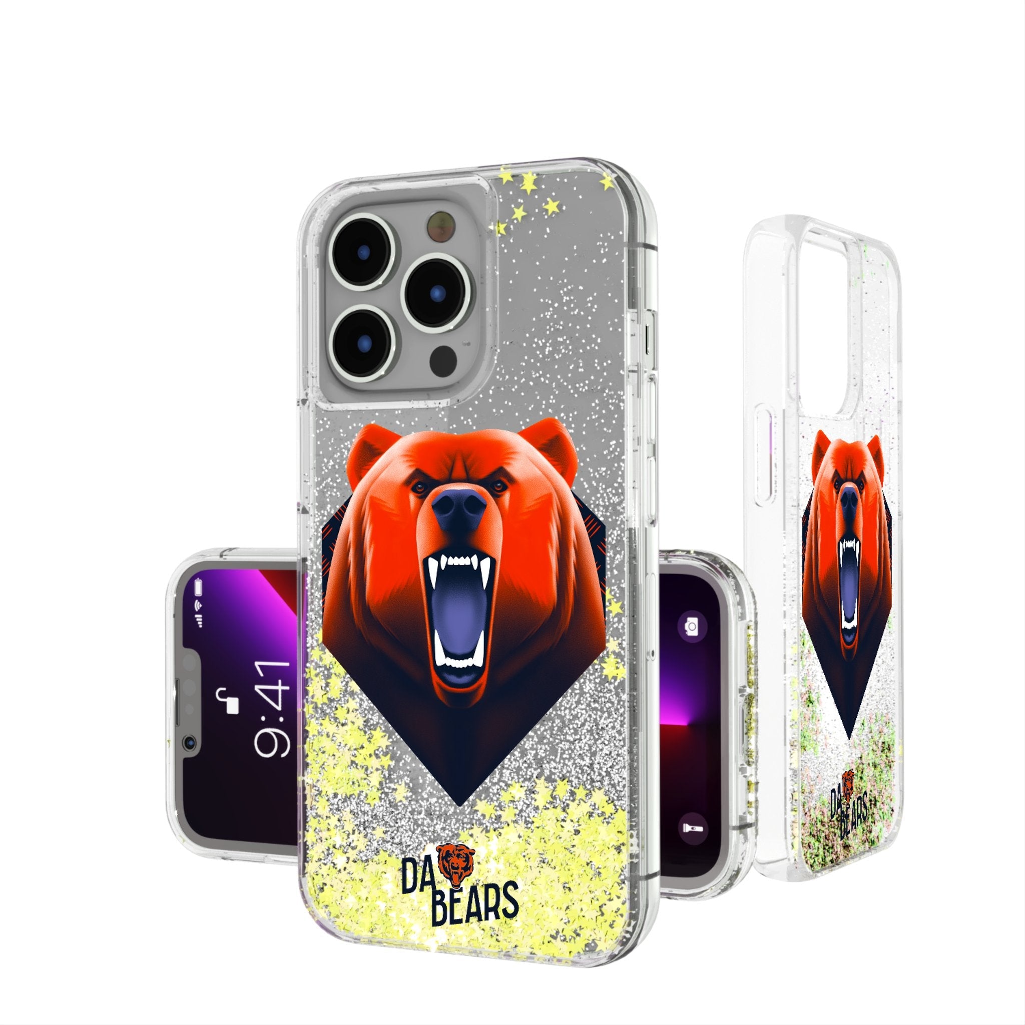 Chicago Bears 2024 Illustrated Limited Edition Glitter Phone Case 1