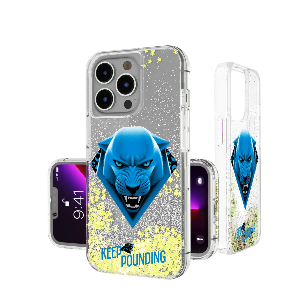 Carolina Panthers 2024 Illustrated Limited Edition Glitter Phone Case 1
