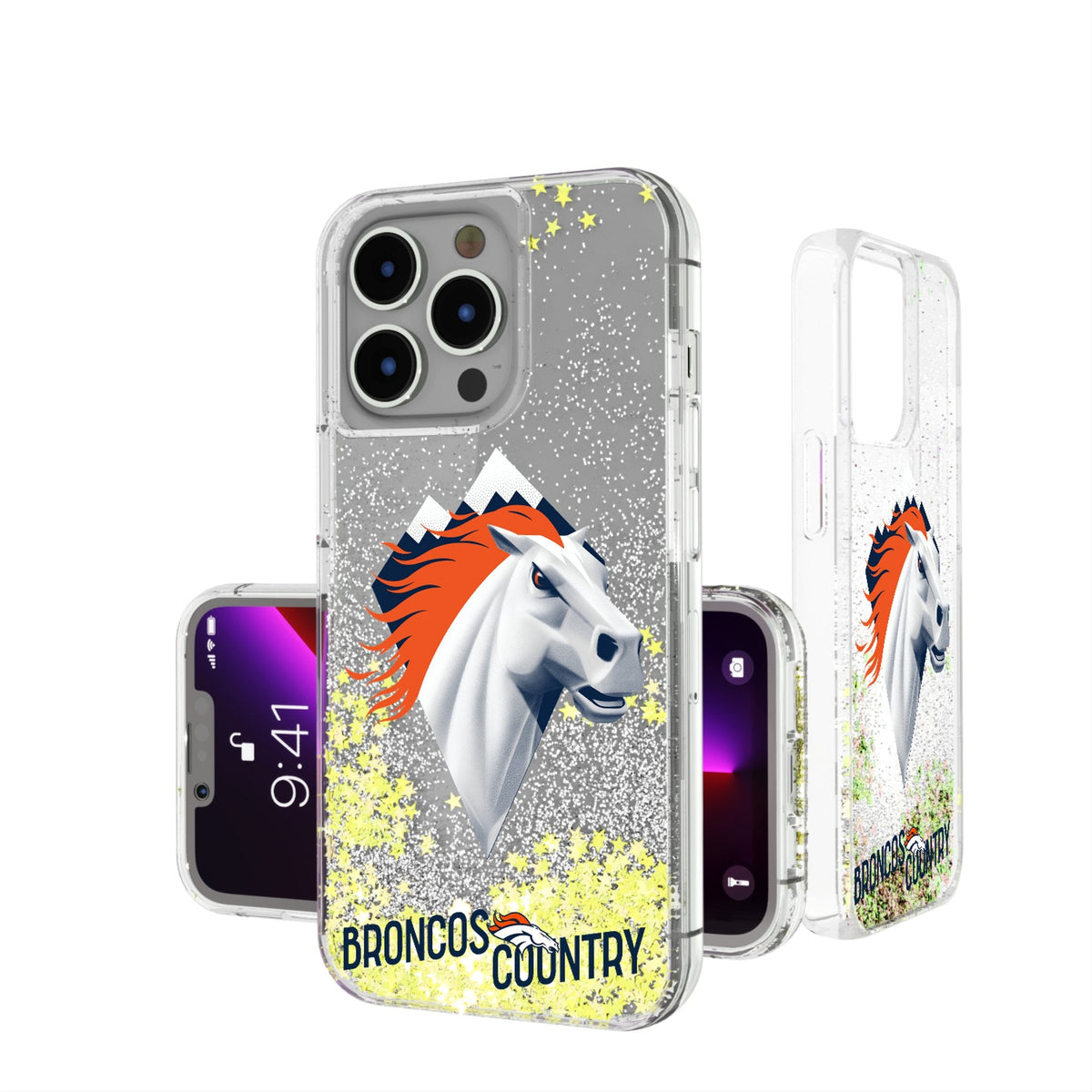 Denver Broncos 2024 Illustrated Limited Edition Glitter Phone Case 1