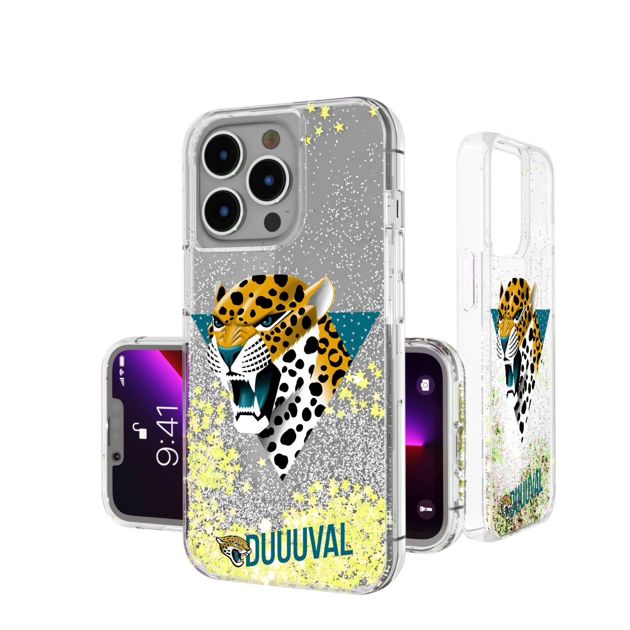 Jacksonville Jaguars 2024 Illustrated Limited Edition Glitter Phone Case 1