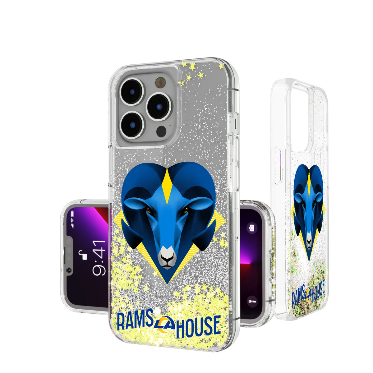Los Angeles Rams 2024 Illustrated Limited Edition Glitter Phone Case 1