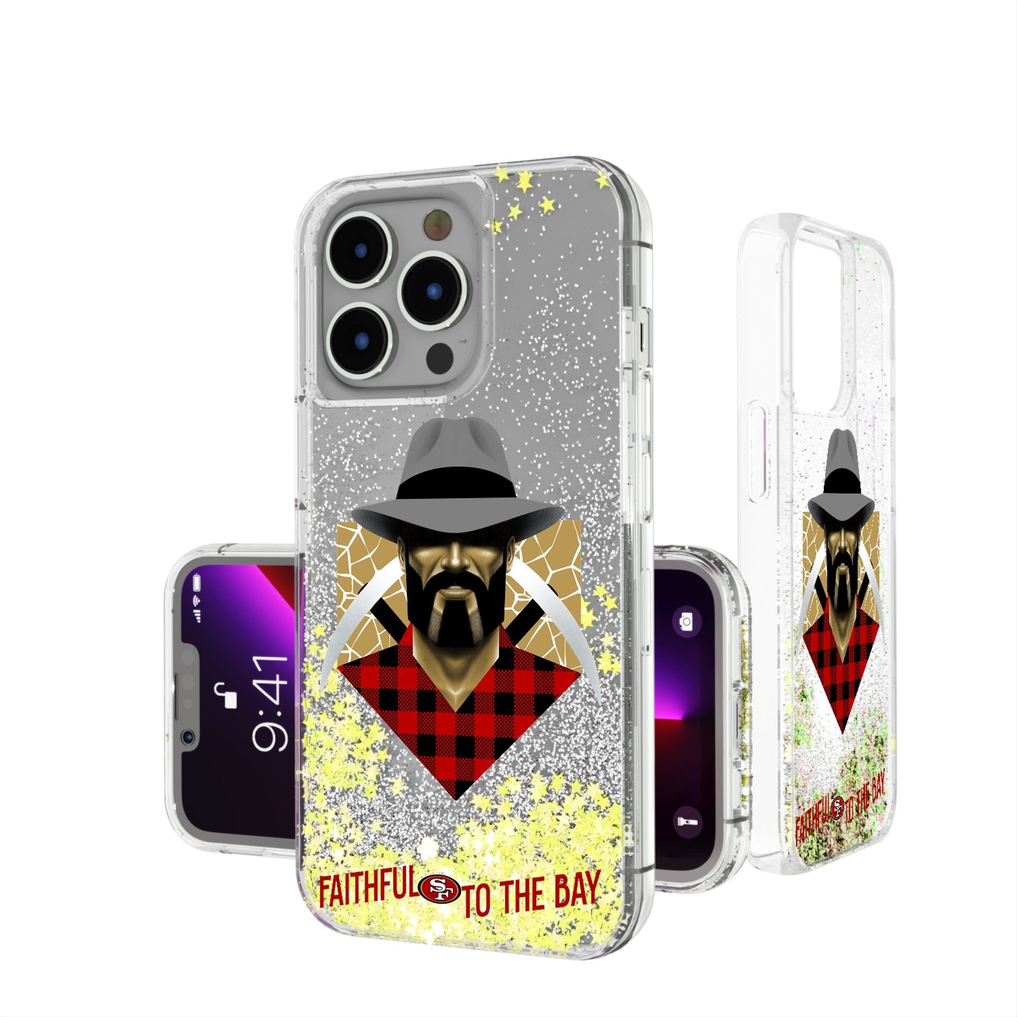 San Francisco 49ers 2024 Illustrated Limited Edition Glitter Phone Case 1