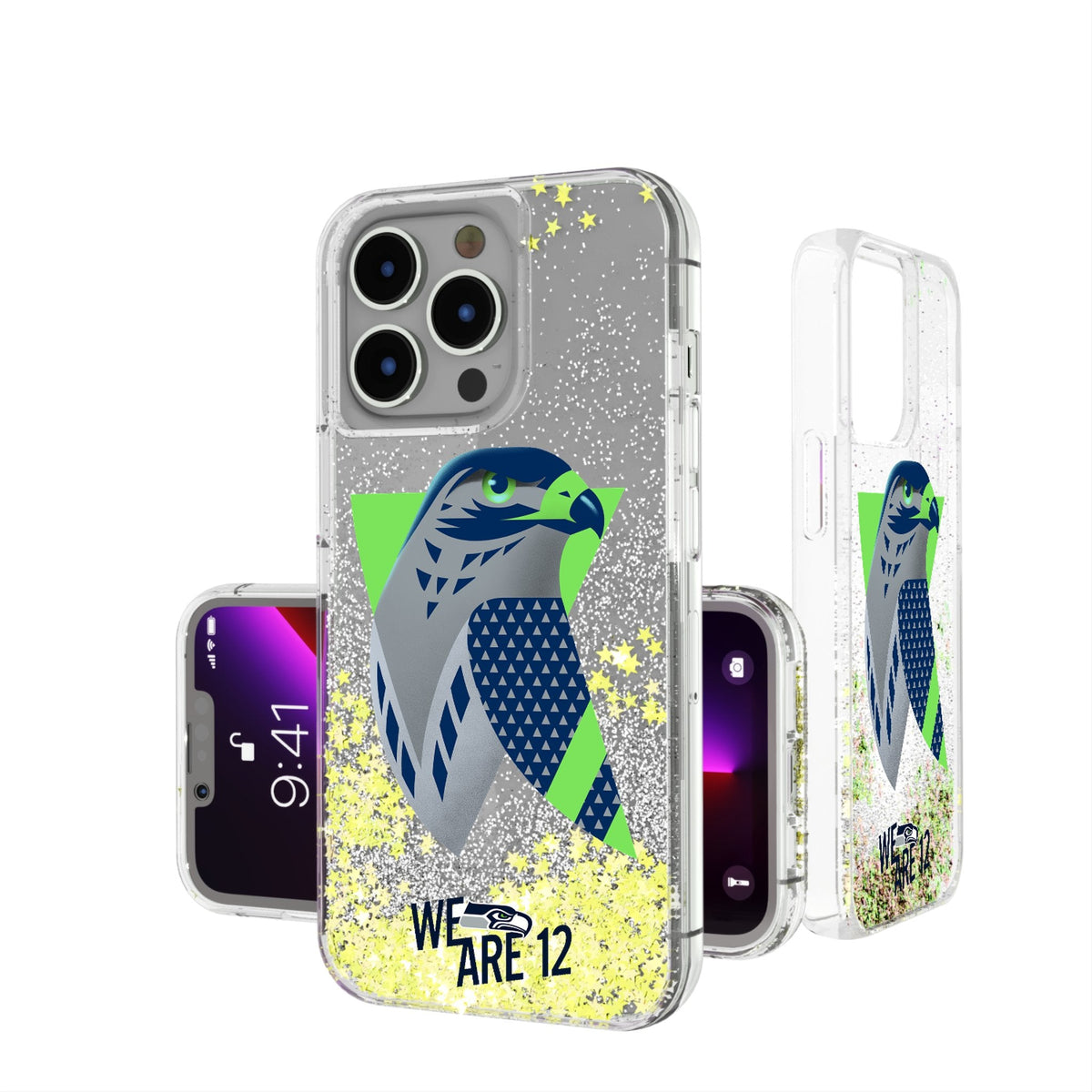 Seattle Seahawks 2024 Illustrated Limited Edition Glitter Phone Case 1