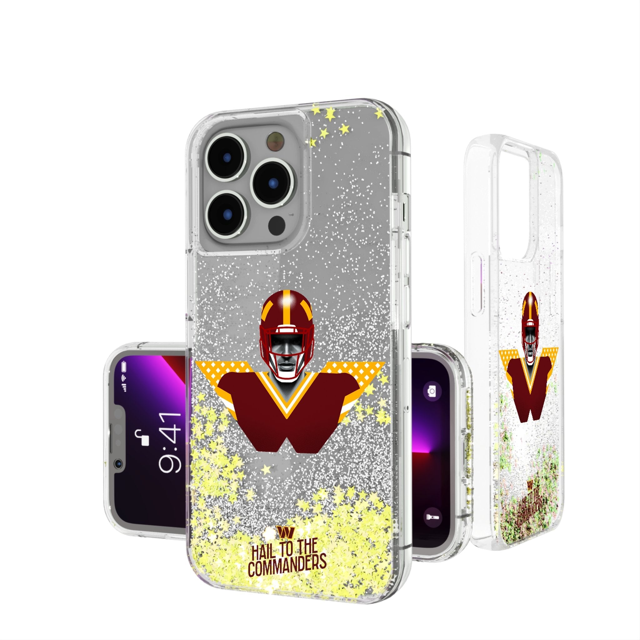 Washington Commanders 2024 Illustrated Limited Edition Glitter Phone Case 1