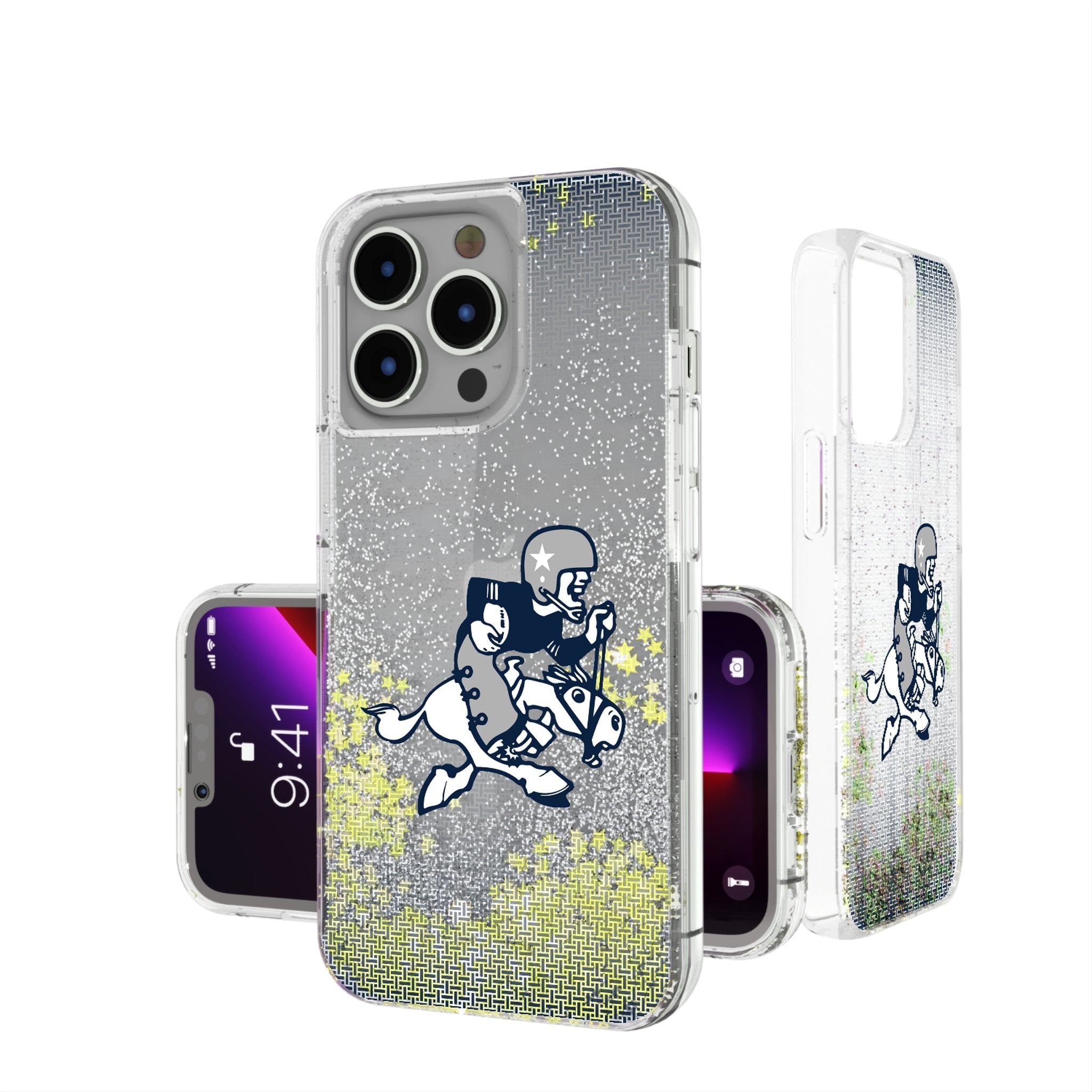 Dallas Cowboys 1966-1969 Historic Collection Linen Glitter Phone Case 1