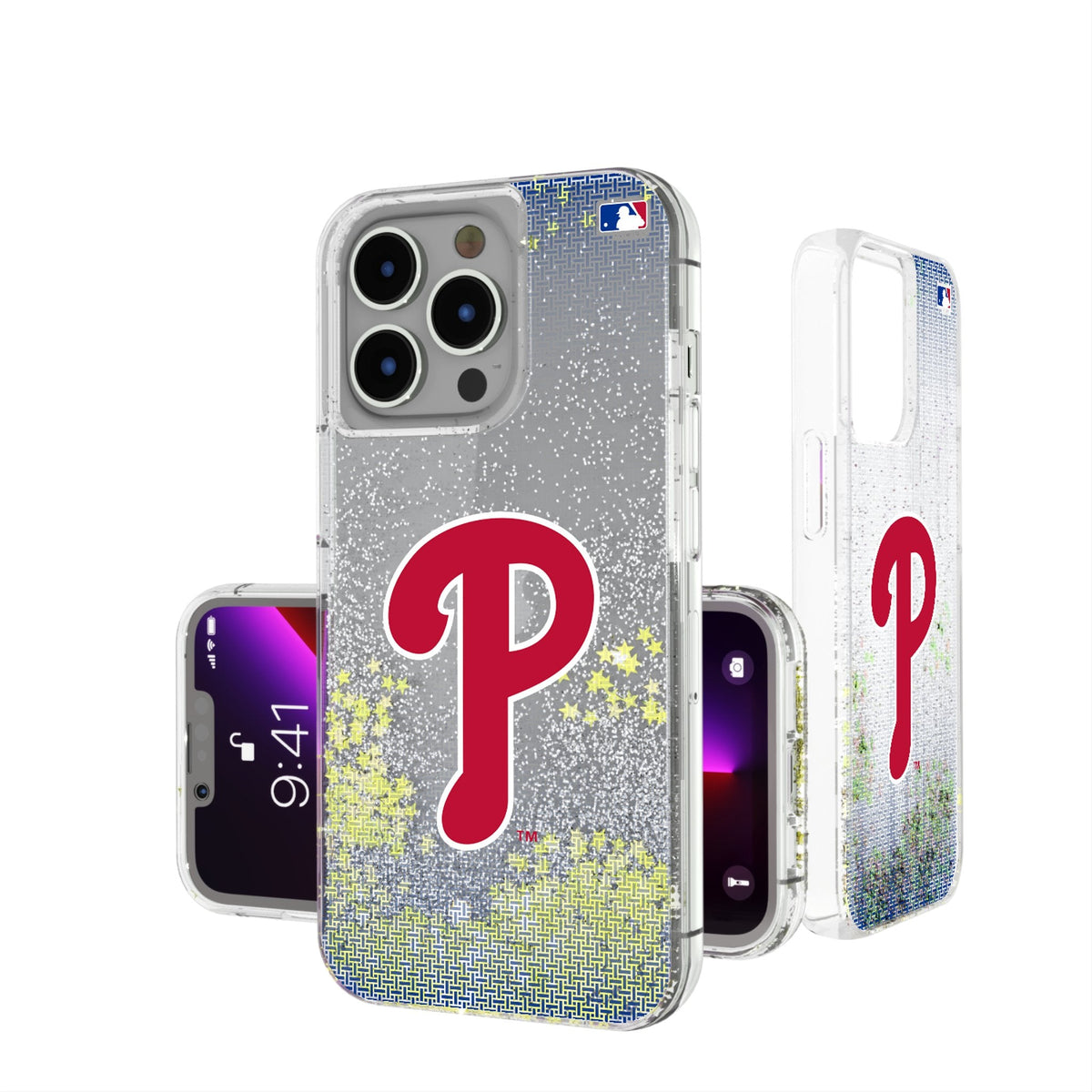 Philadelphia Phillies Linen Glitter Phone Case