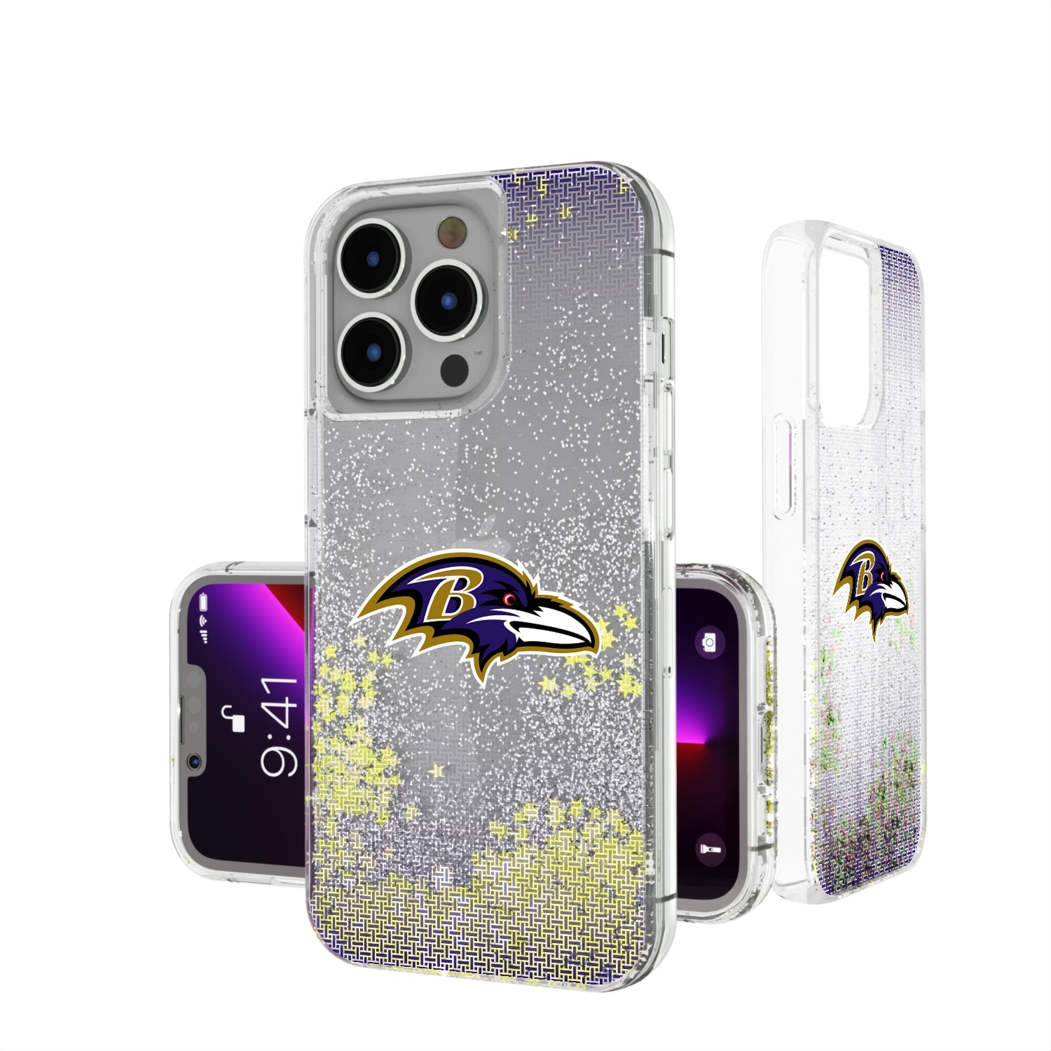 Baltimore Ravens Linen Glitter Phone Case 1