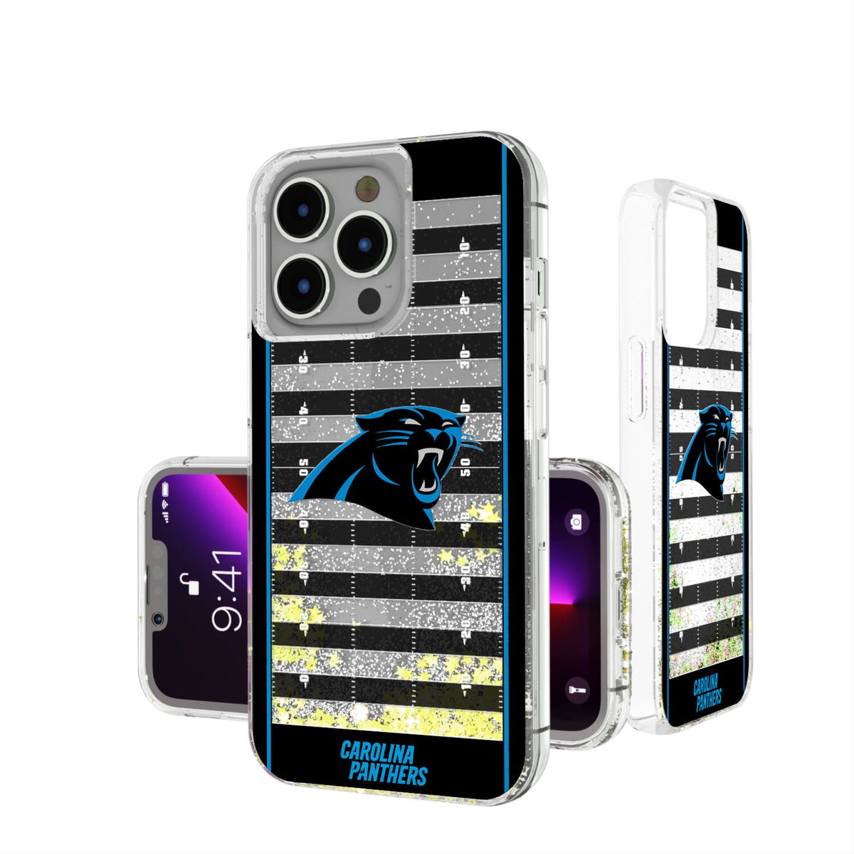 Carolina Panthers Field Glitter Phone Case 1