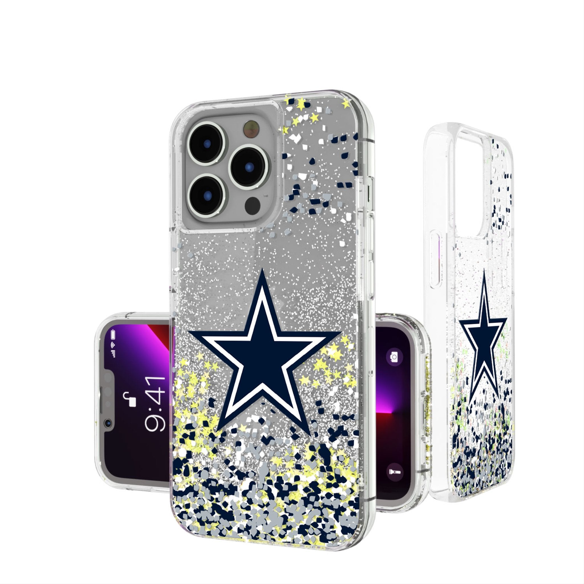 Dallas Cowboys Confetti Glitter Phone Case