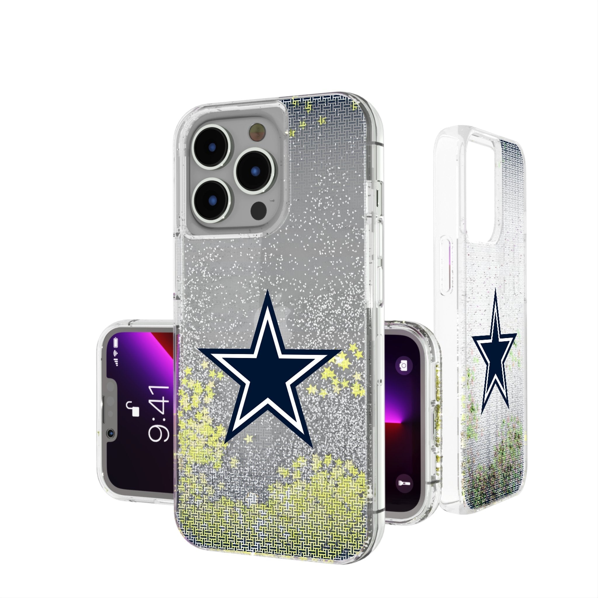 Dallas Cowboys Linen Glitter Phone Case