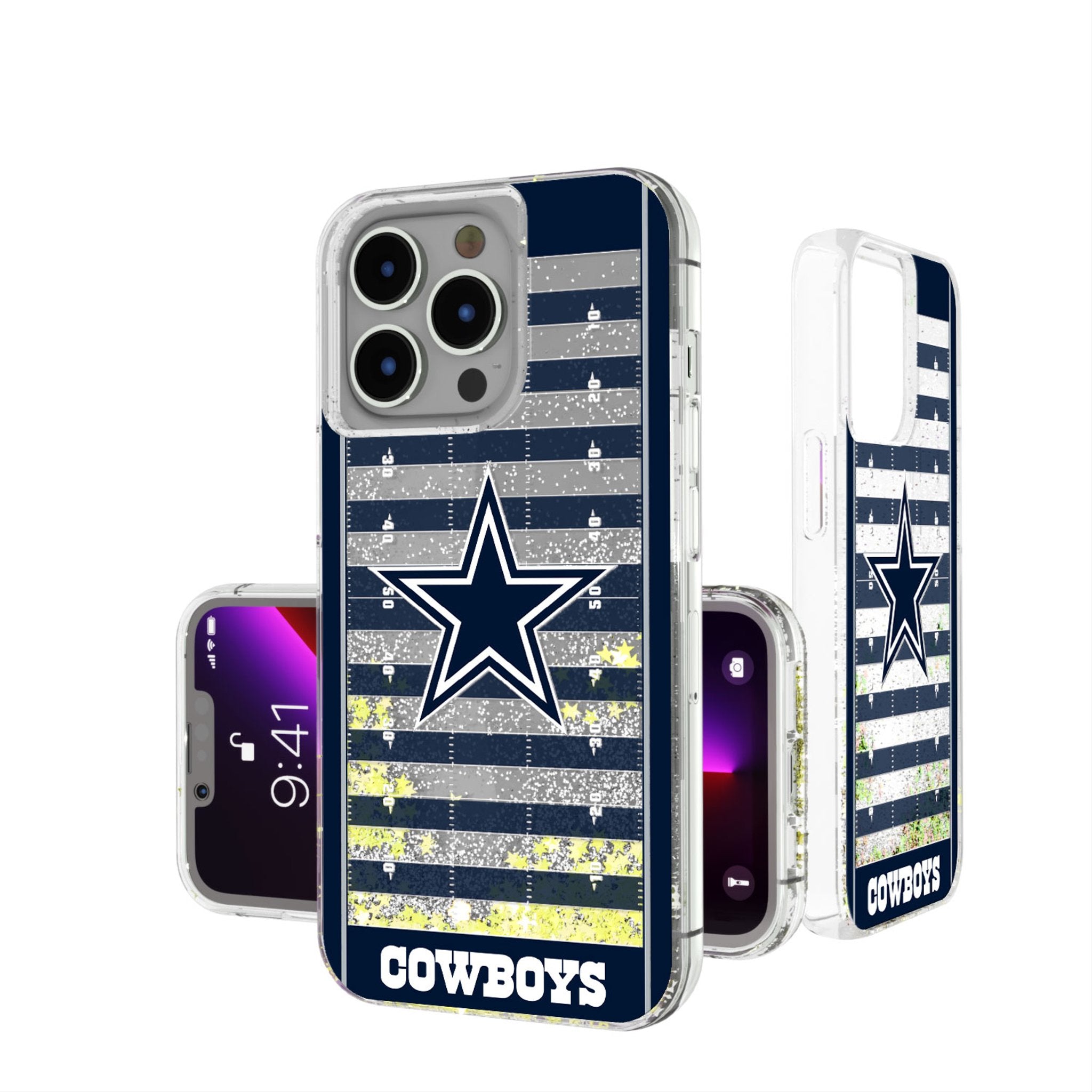 Dallas Cowboys Field Glitter Phone Case 1
