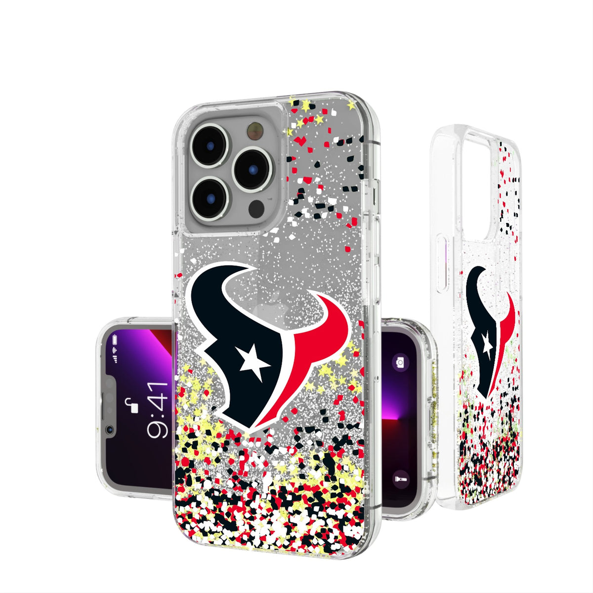 Houston Texans Confetti Glitter Phone Case