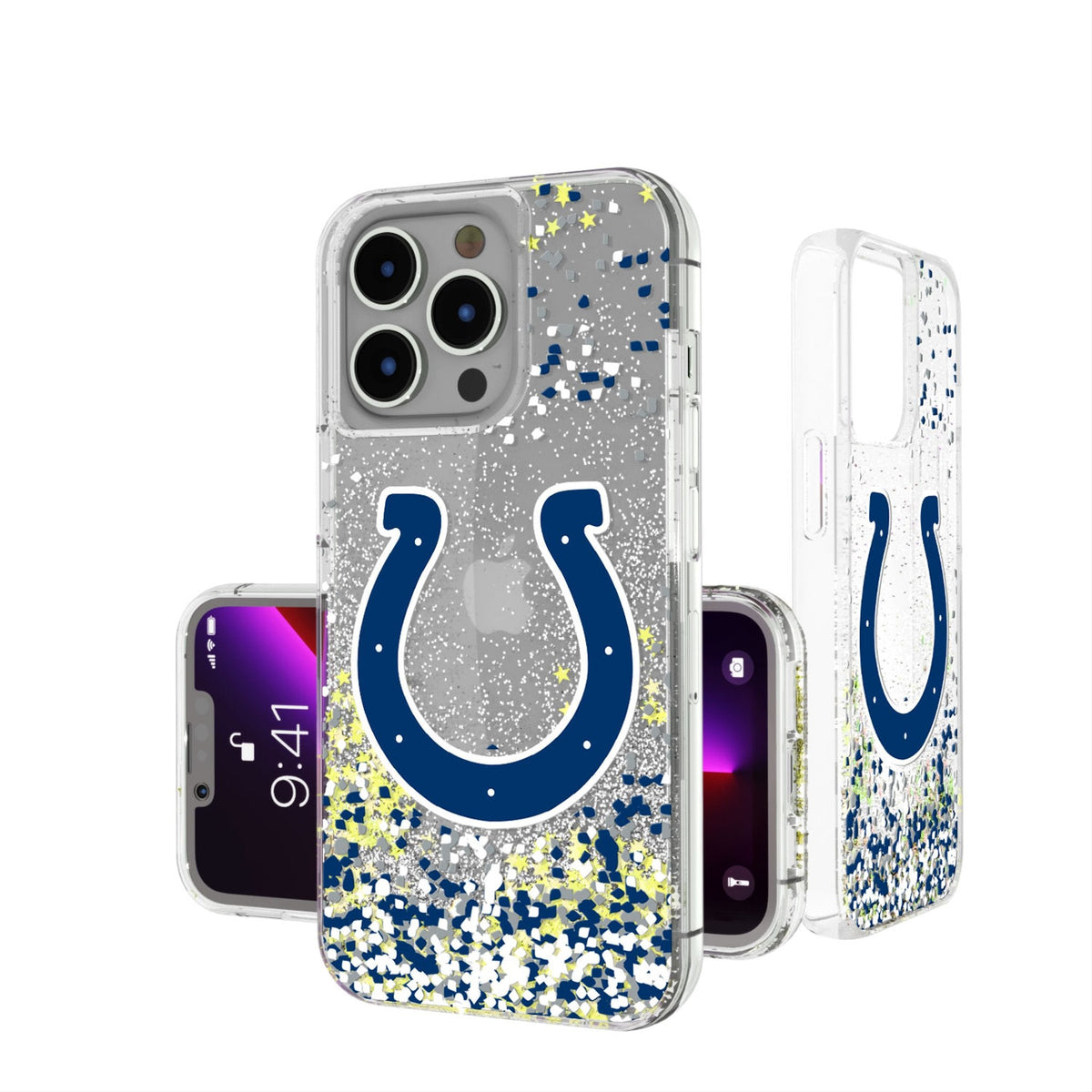 Indianapolis Colts Confetti Glitter Phone Case 1