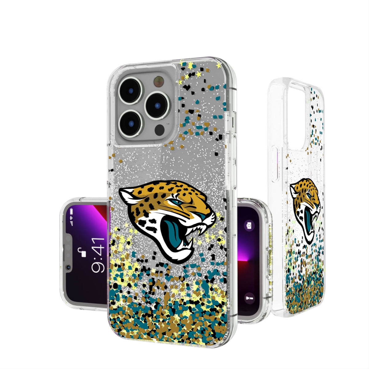 Jacksonville Jaguars Confetti Glitter Phone Case 1