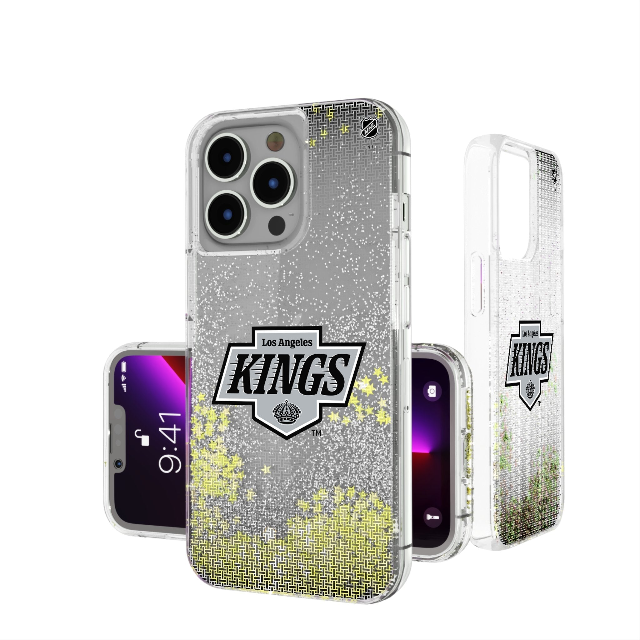 LA Kings Linen Glitter Phone Case