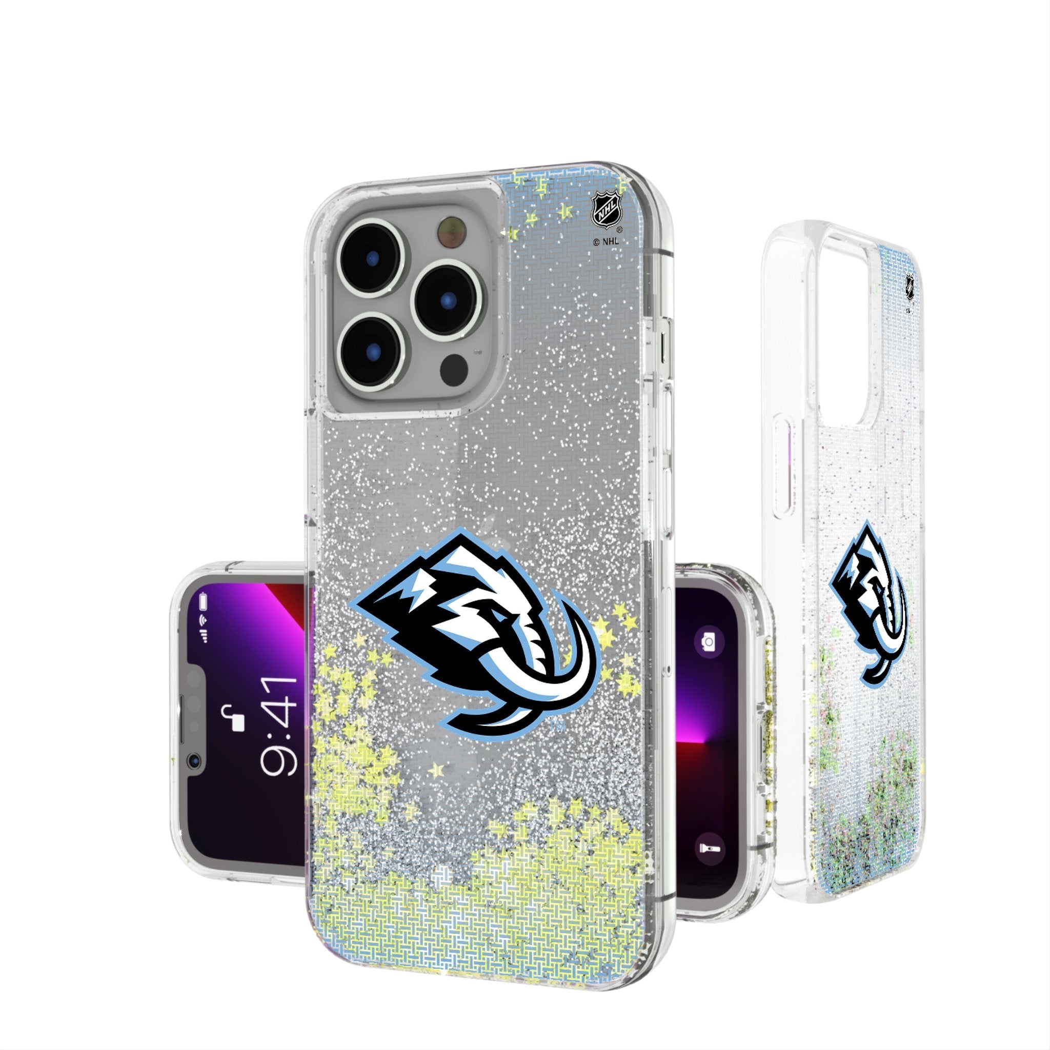 Utah Mammoth Linen Glitter Phone Case for Apple iPhone