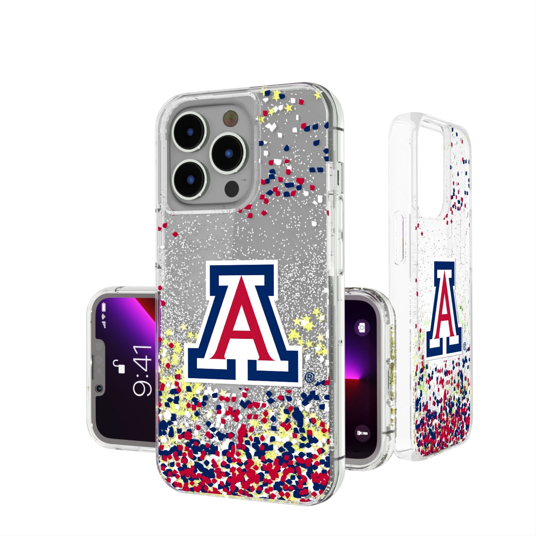 University of Arizona Wildcats Confetti Glitter Phone Case