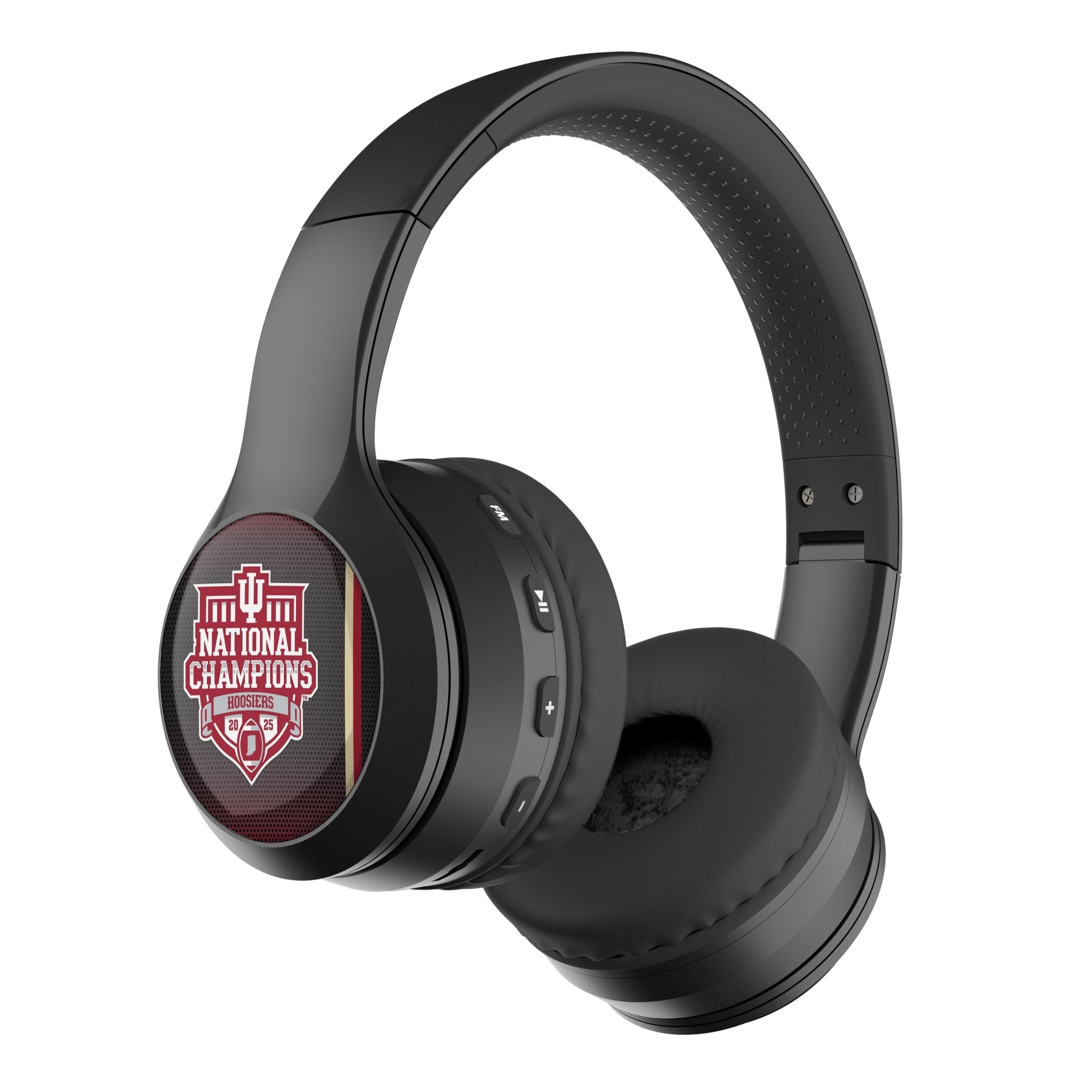 Indiana University Hoosiers 2025 College Football Playoff National Champion Wireless Over-Ear BT Headphones With Case 1