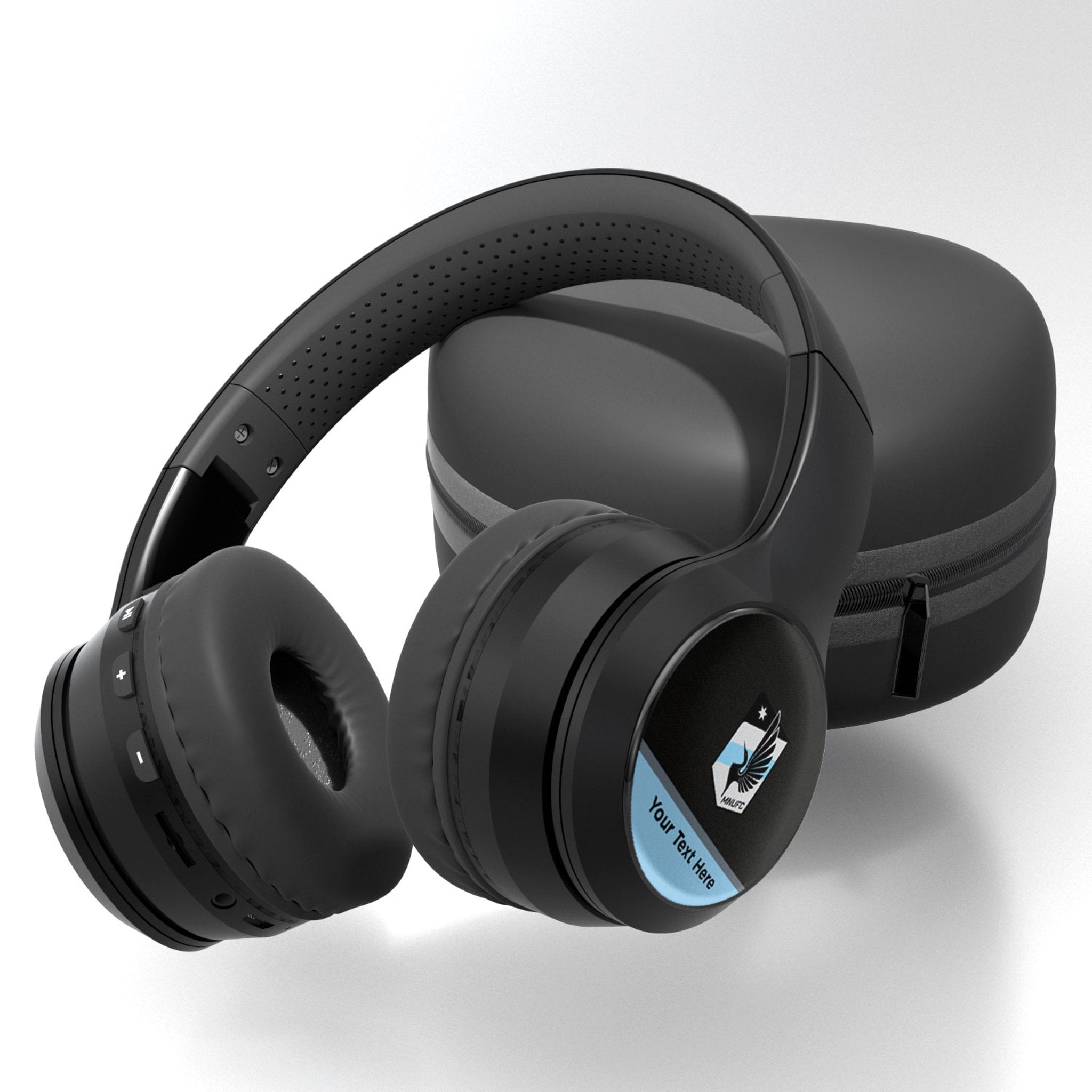 Minnesota United FC Personalized Endzone Solid Wireless Over-Ear BT Headphones With Case
