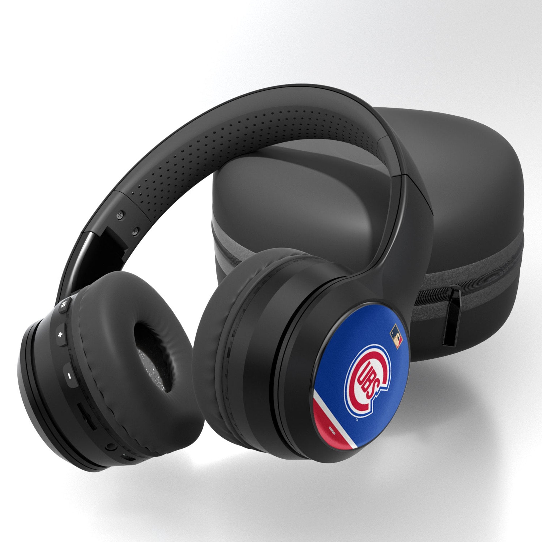 Chicago Cubs 1948-1956 - Cooperstown Collection Stripe Wireless Over-Ear BT Headphones With Case 1