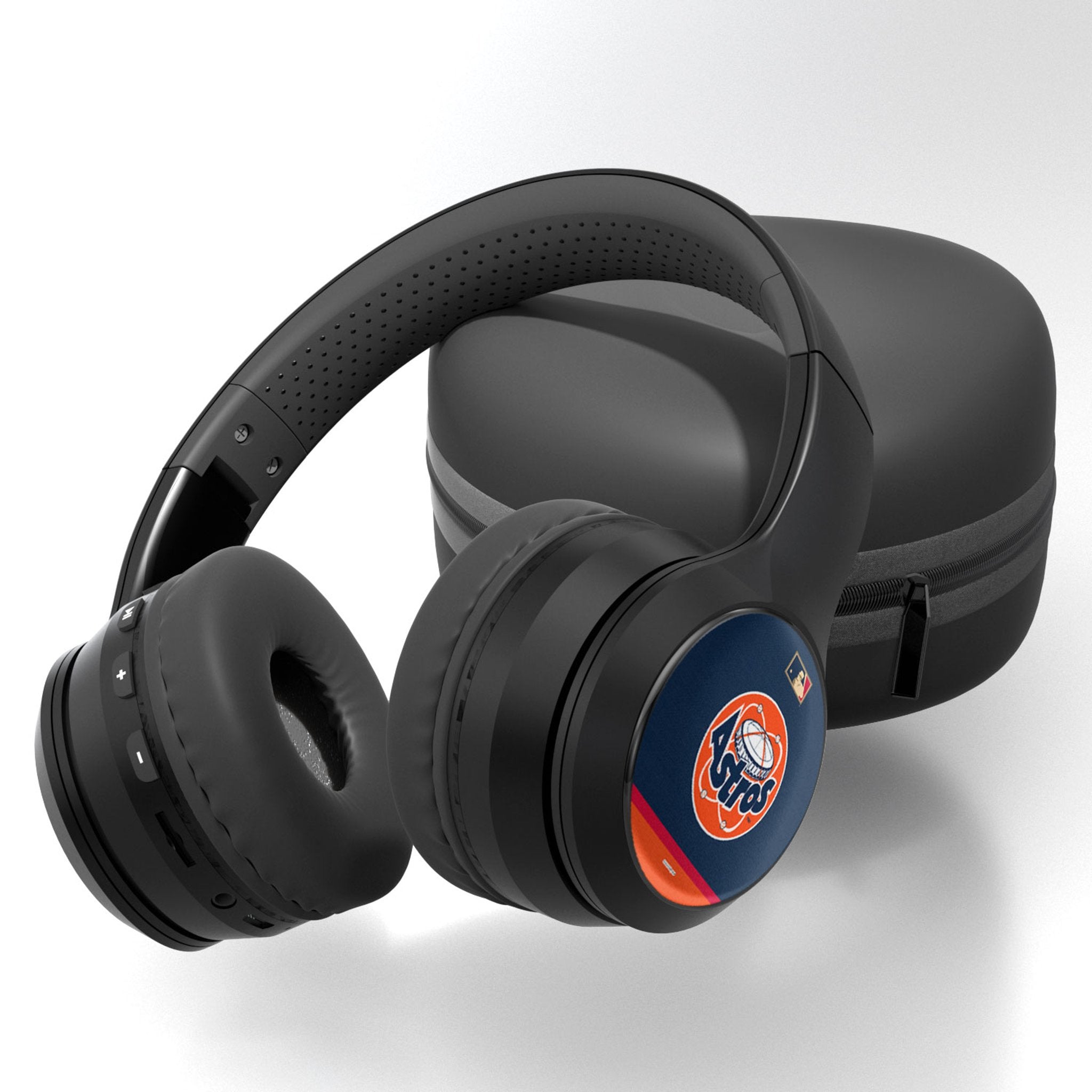 Houston Astros 1977-1993 - Cooperstown Collection Stripe Wireless Over-Ear BT Headphones With Case 1