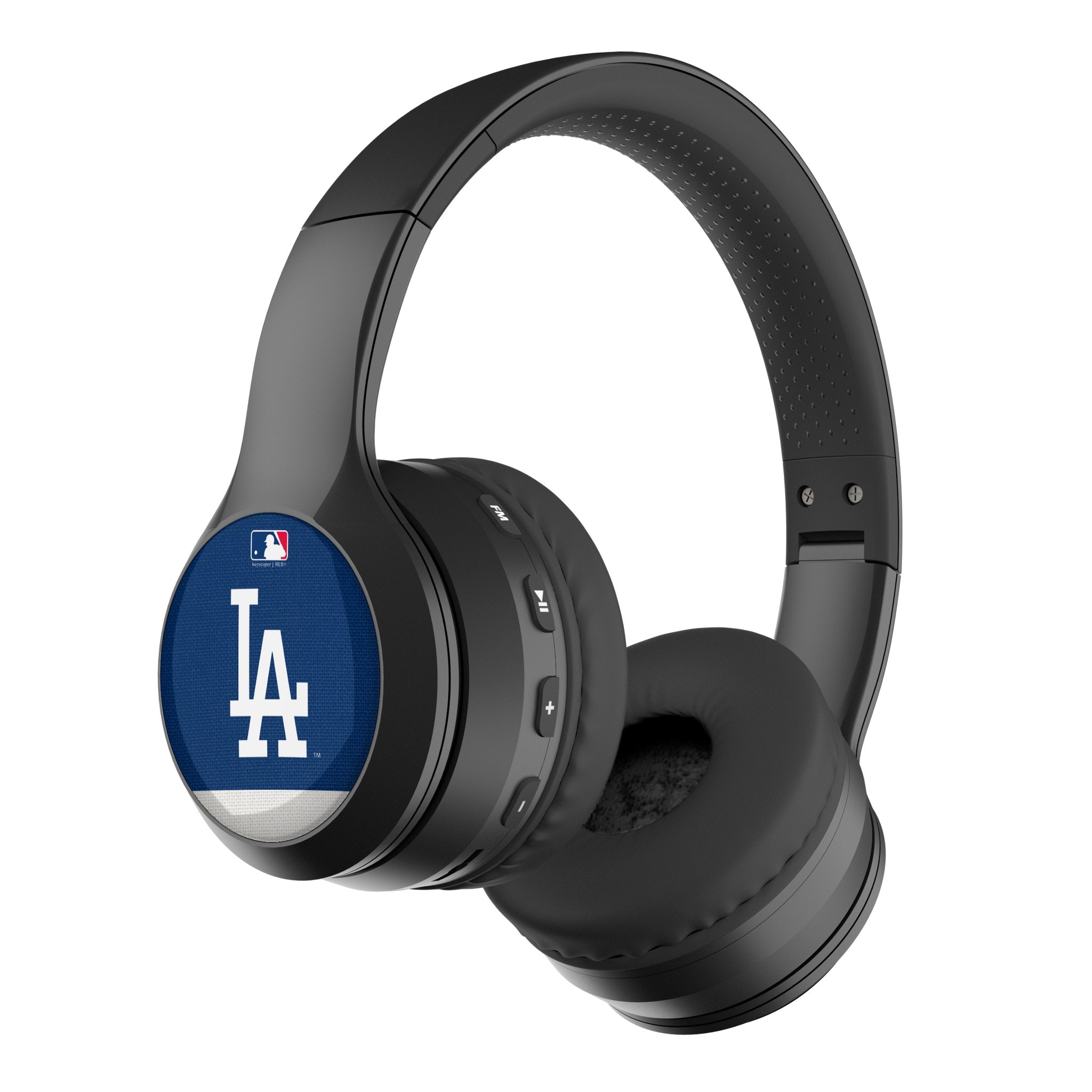 LA Dodgers Stripe Wireless Over-Ear BT Headphones With Case