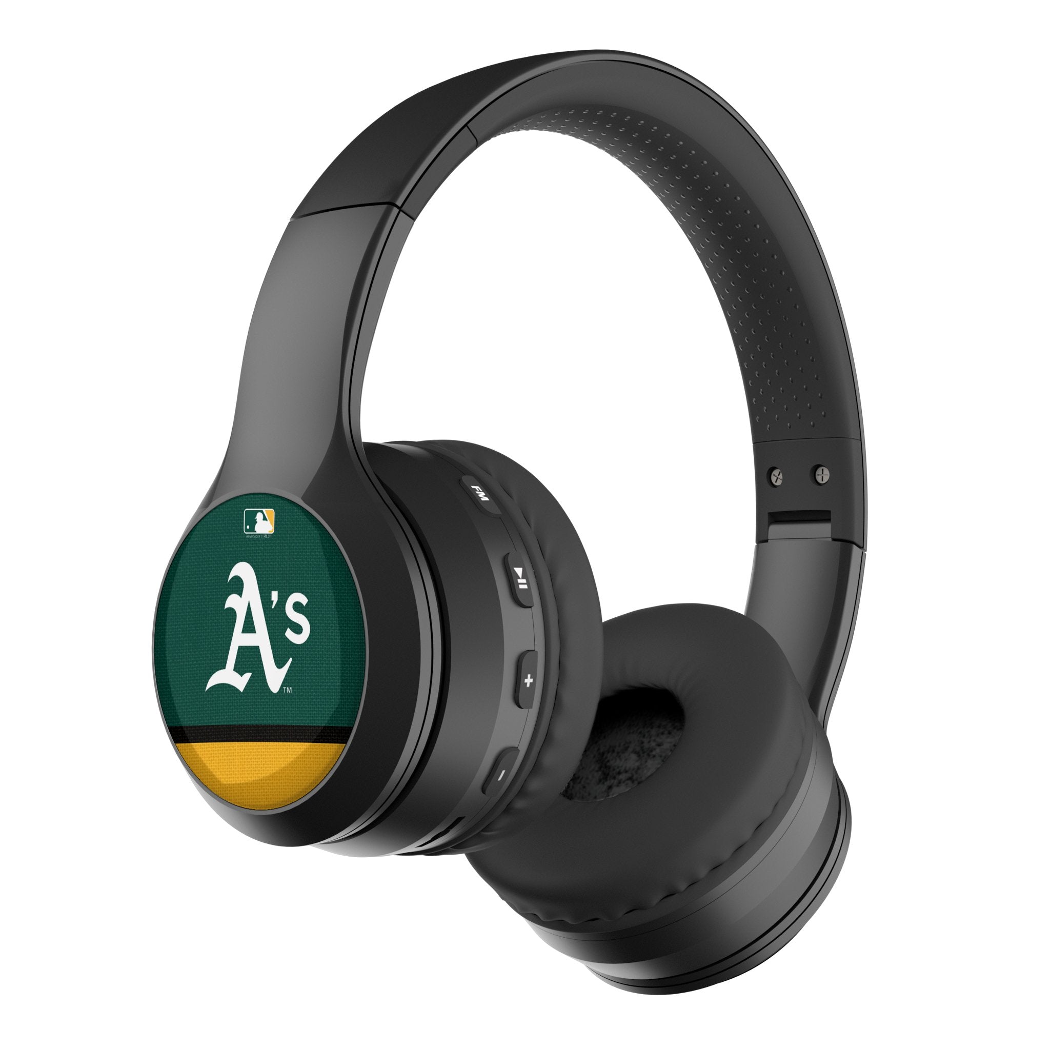 Oakland Athletics Stripe Wireless Over-Ear BT Headphones With Case 1
