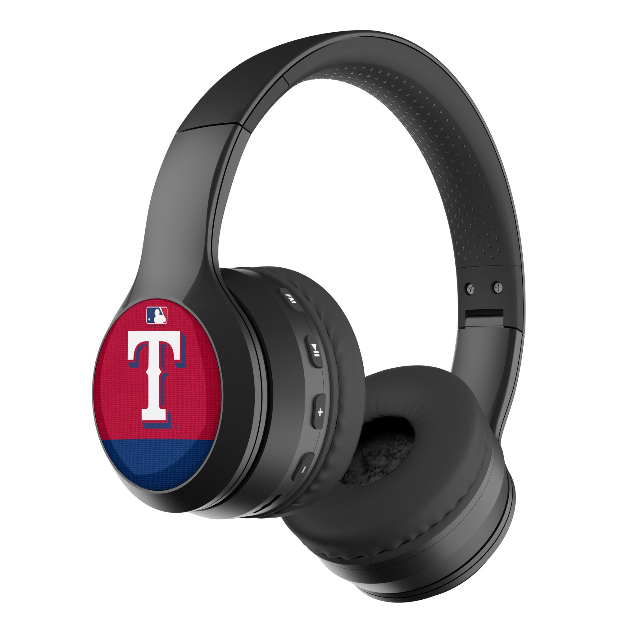 Texas Rangers Stripe Wireless Over-Ear BT Headphones With Case