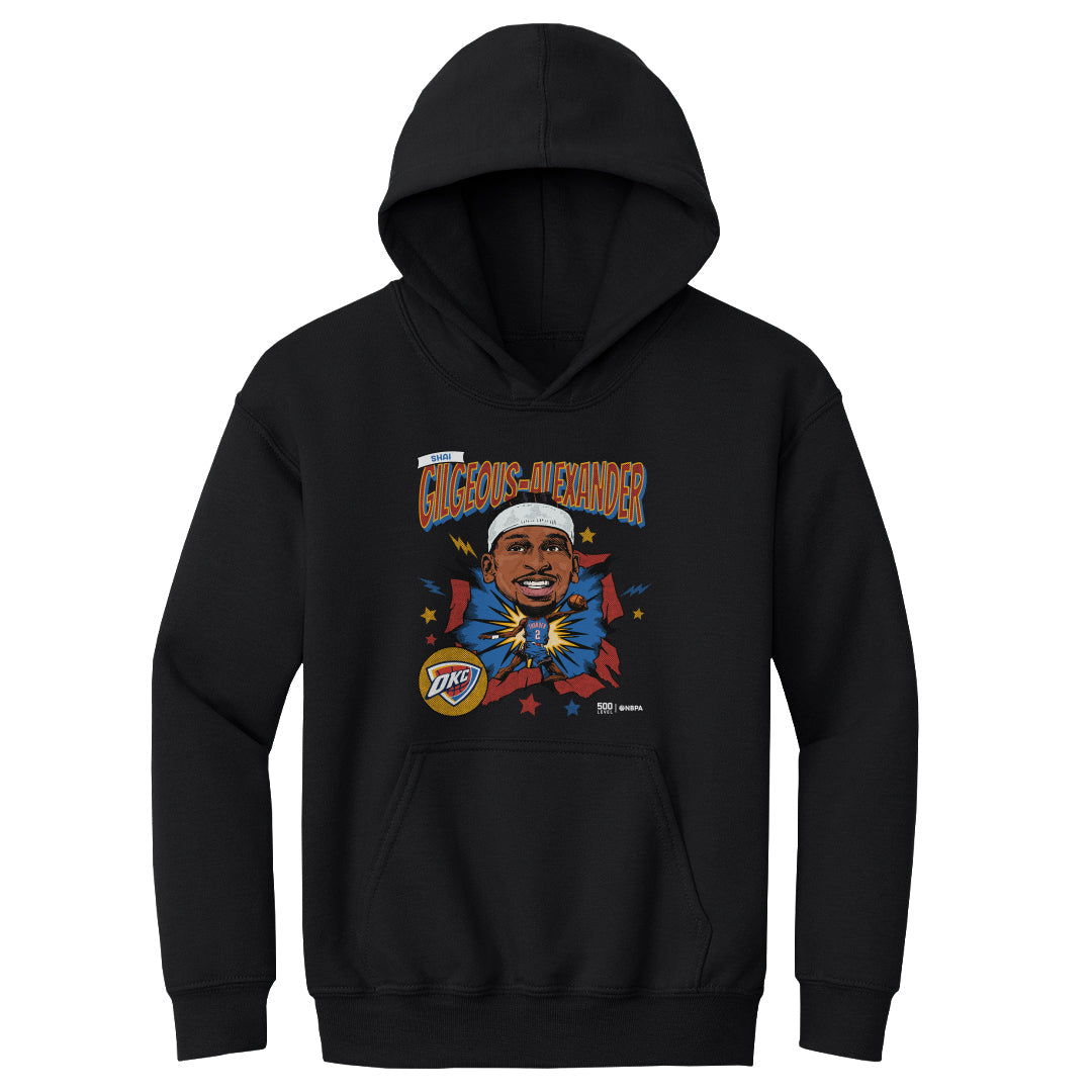 Shai Gilgeous-Alexander Oklahoma City Thunder Caricature Retro
