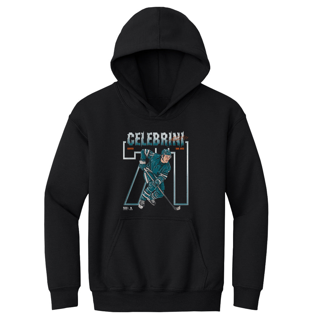 Macklin Celebrini San Jose Number Outline