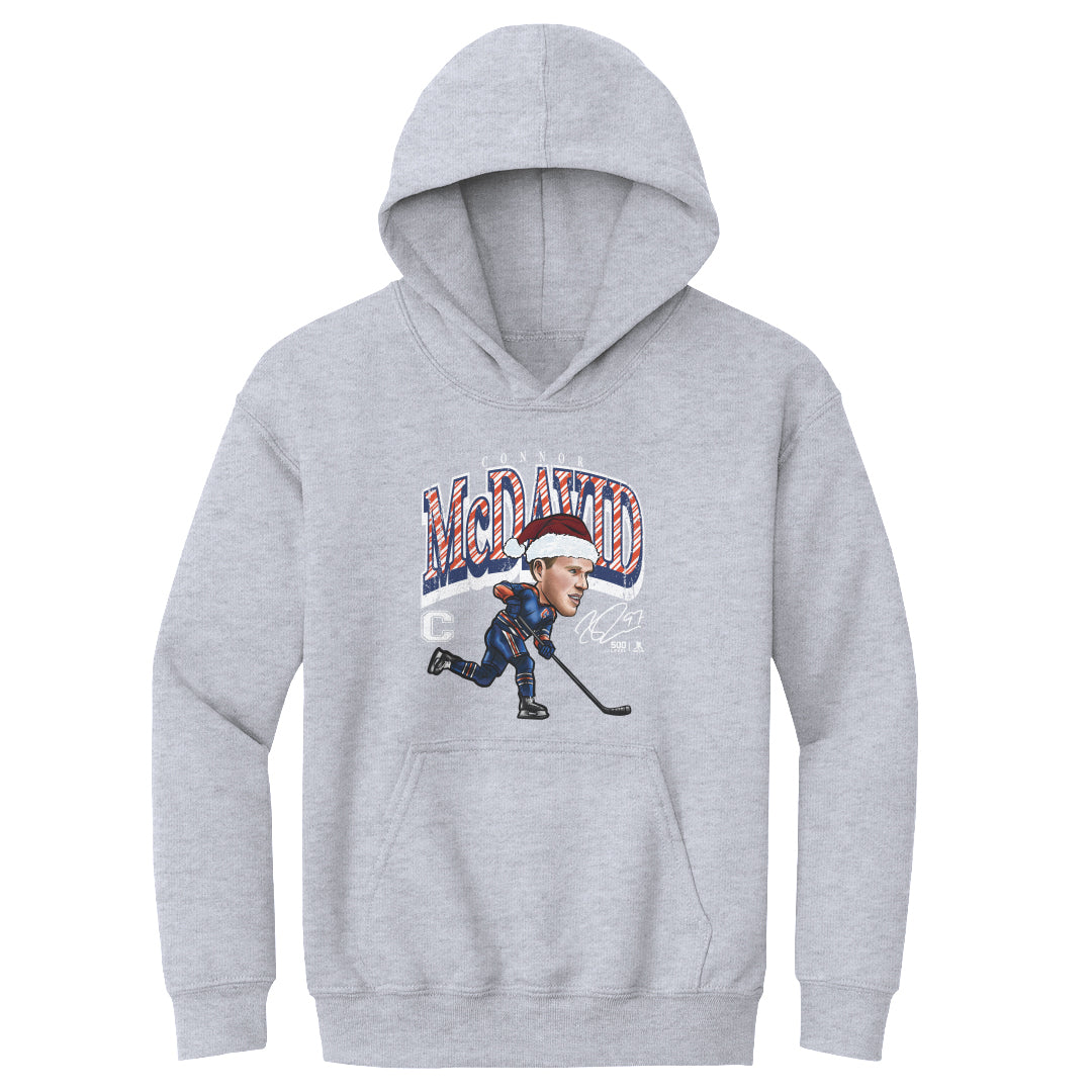 Connor McDavid Edmonton Cartoon Santa Hat