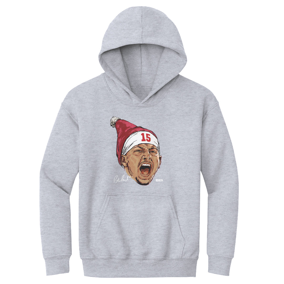 Patrick Mahomes Kansas City Portrait Santa Hat