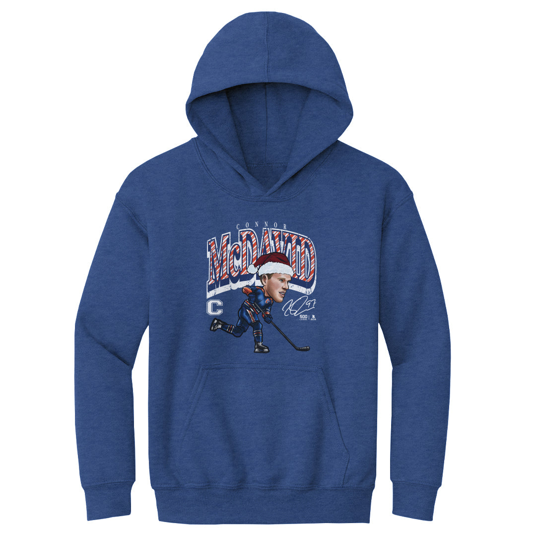 Connor McDavid Edmonton Cartoon Santa Hat
