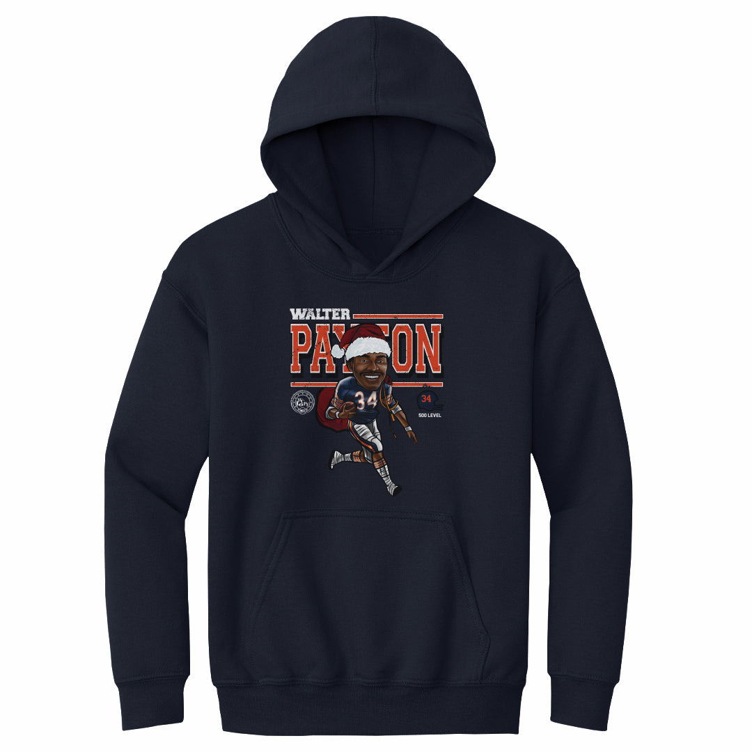 Walter Payton Chicago Cartoon Santa Hat