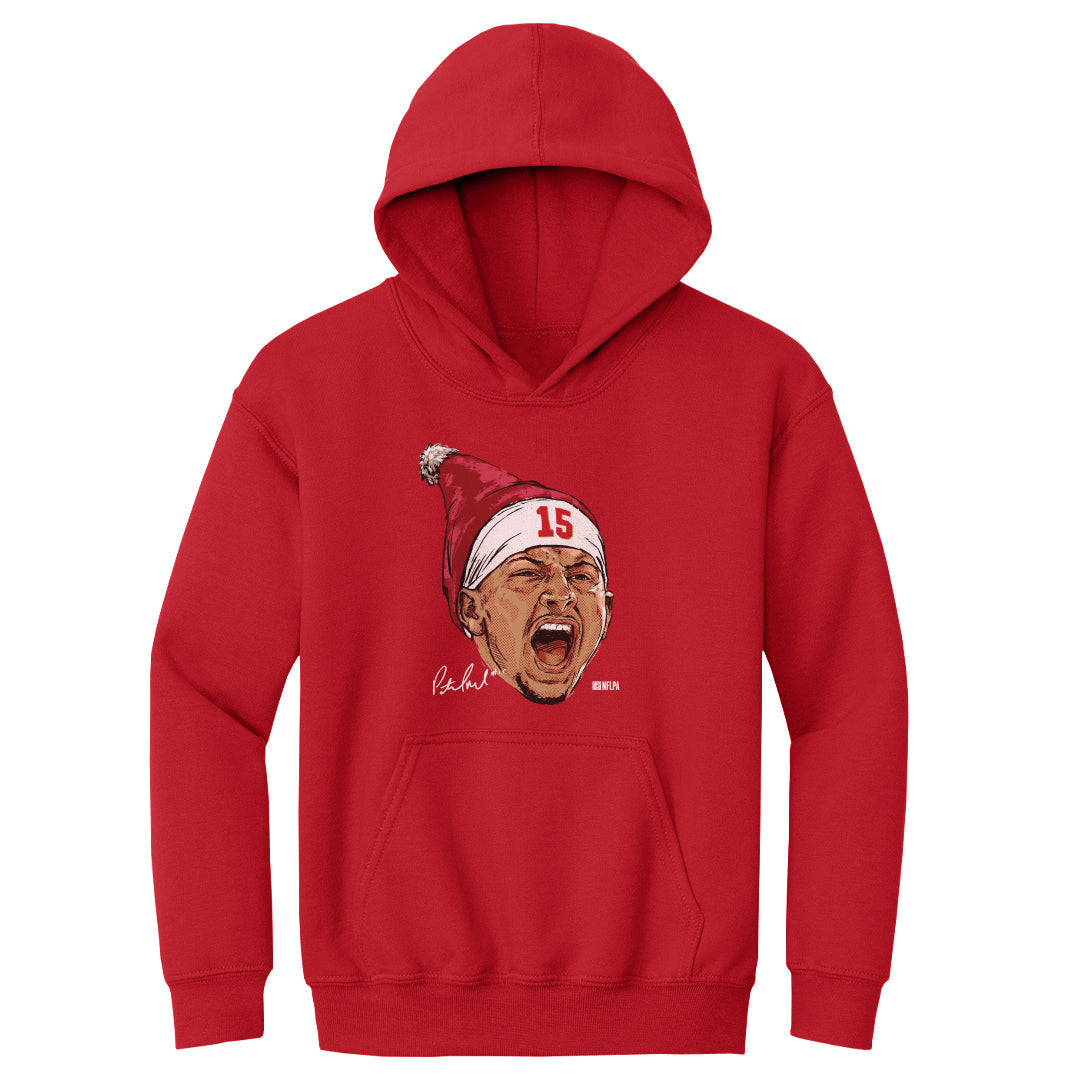Patrick Mahomes Kansas City Portrait Santa Hat 3