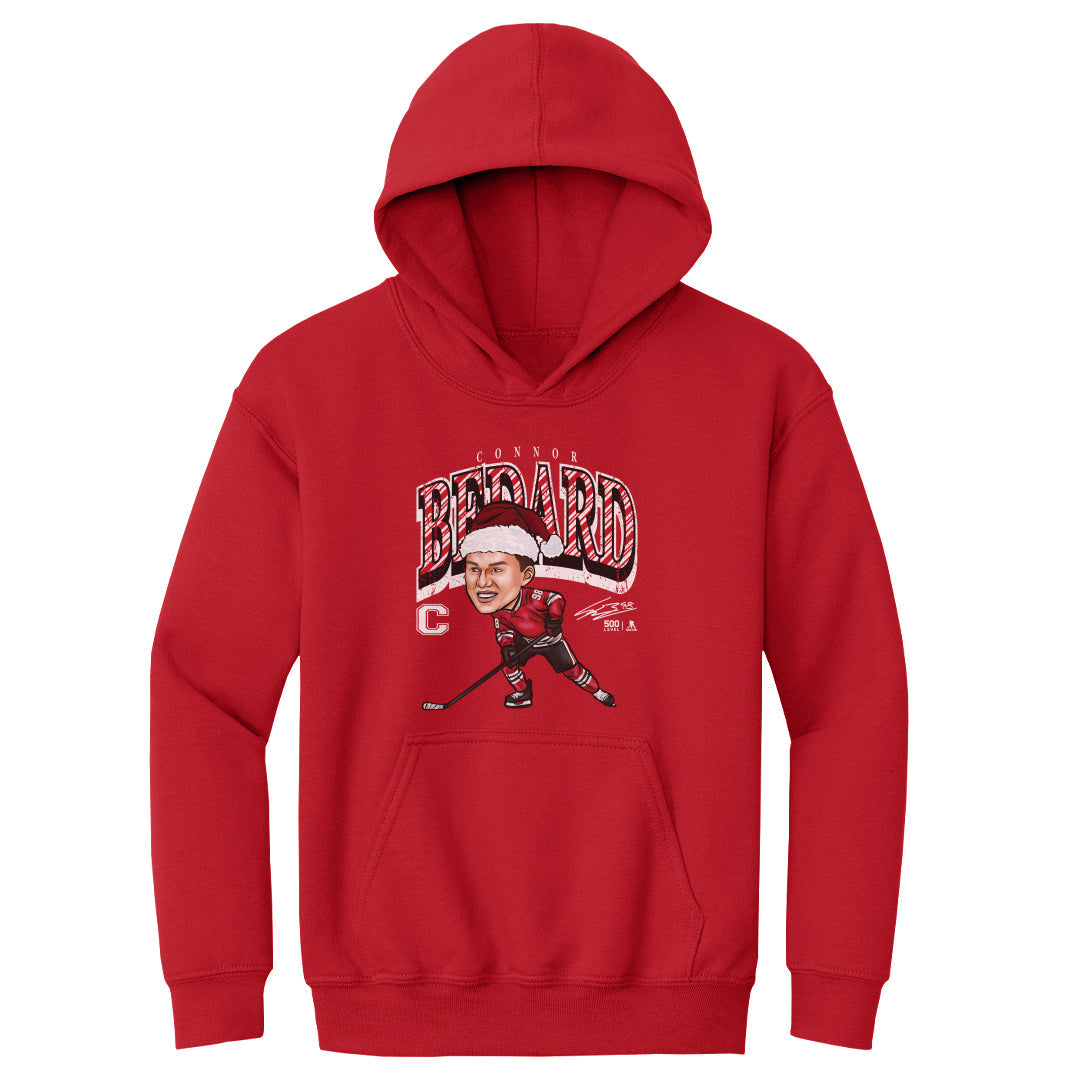 Connor Bedard Chicago Cartoon Santa Hat 3