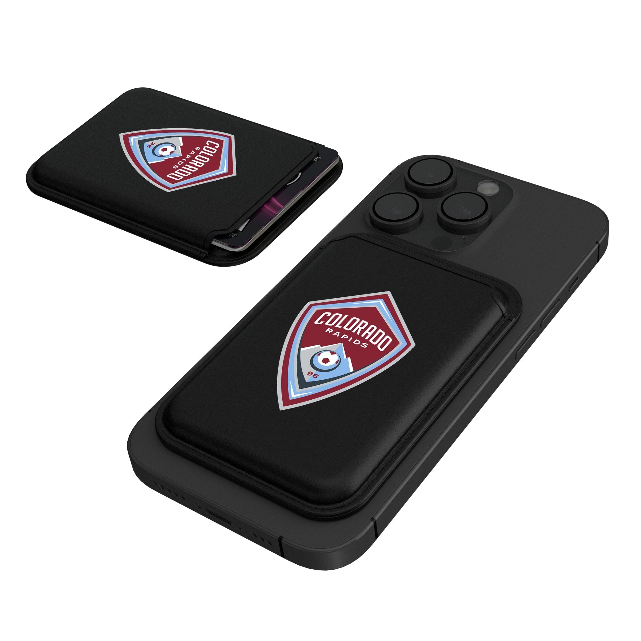 Colorado Rapids Insignia Black Magnetic Credit Card Wallet