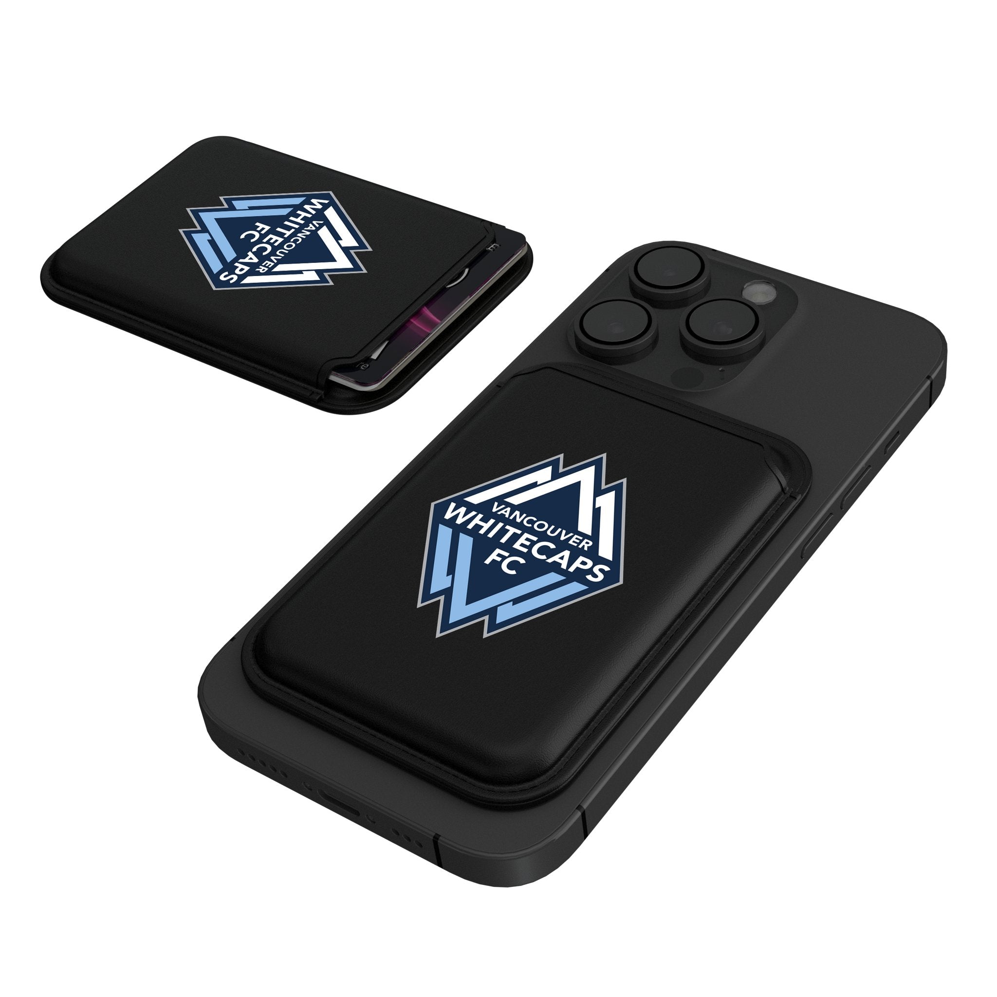Vancouver Whitecaps Insignia Black Magnetic Credit Card Wallet