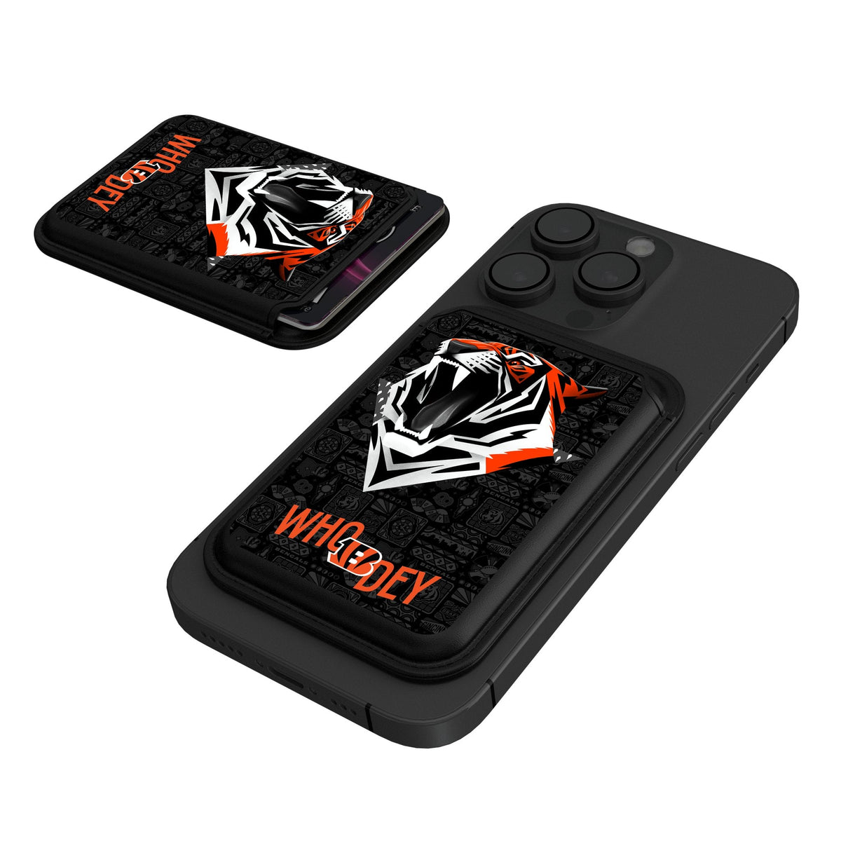 Cincinnati Bengals 2024 Edition Black Magnetic Credit Card Wallet 1