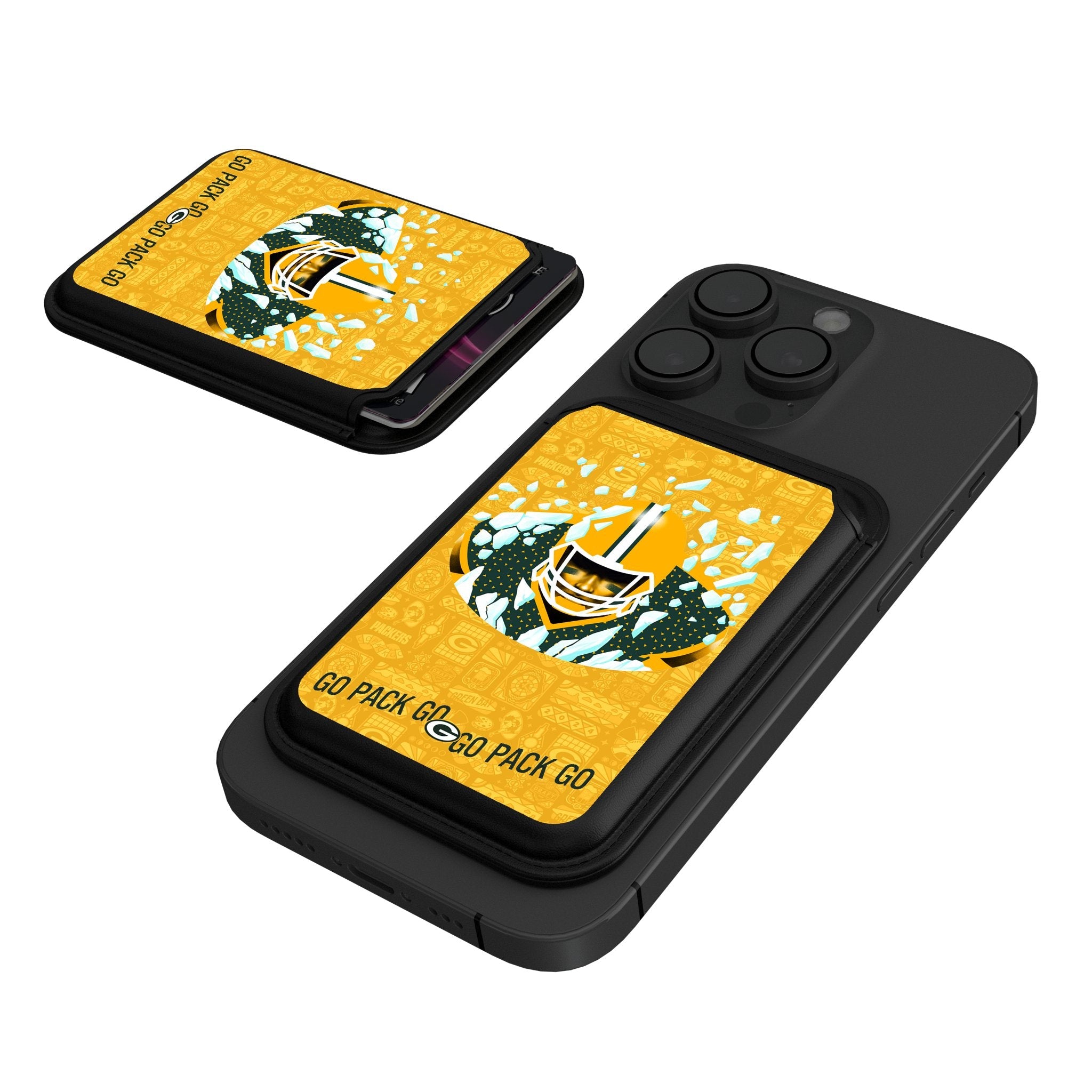 Green Bay Packers 2024 Edition Black Magnetic Credit Card Wallet